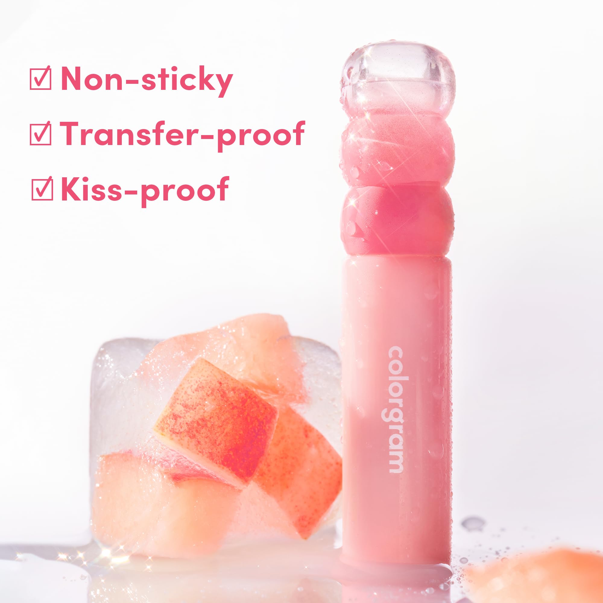 COLORGRAM Fruity Water Tint 02 Bunny Pink – Hydrating, Buildable Lip Tint