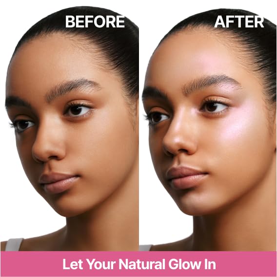 COLORGRAM Milk Bling Heartlighter 01 Peach Heart — Silky Shimmer Highlighter