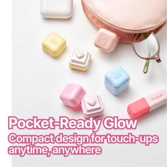 COLORGRAM Milk Bling Heartlighter 01 Peach Heart — Silky Shimmer Highlighter