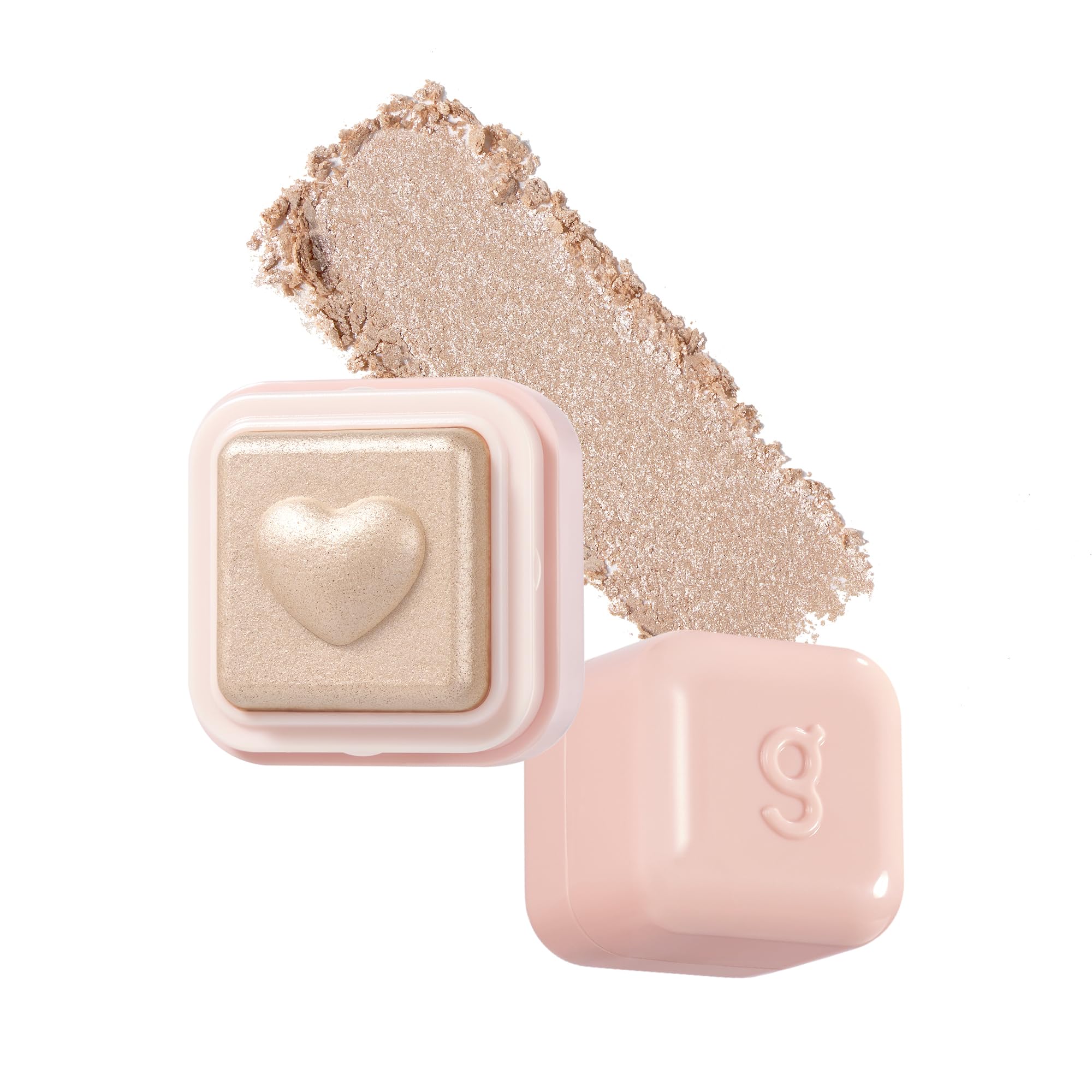 COLORGRAM Milk Bling Heartlighter 01 Peach Heart — Silky Shimmer Highlighter