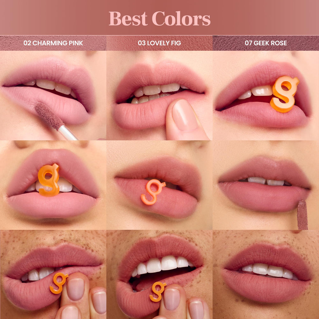 COLORGRAM Nude Blur Tint 01 Salmon Beige – Soft Velvet Matte Lip & Cheek Tint, Lightweight, 24H Wear