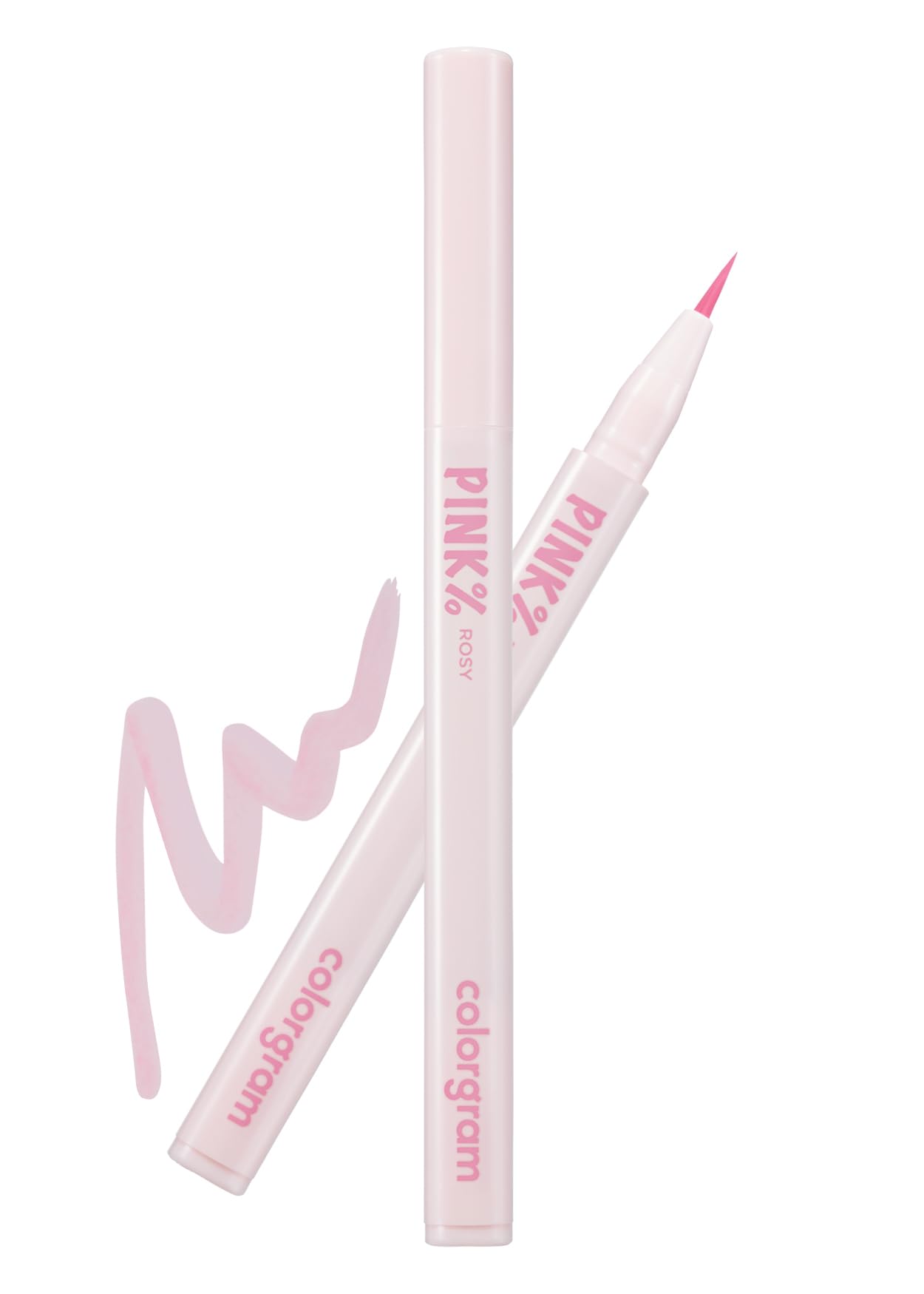 COLORGRAM Shade Re-Forming Brush Liner 04 Pink – Silky-Smooth, Long-Lasting Eyeliner