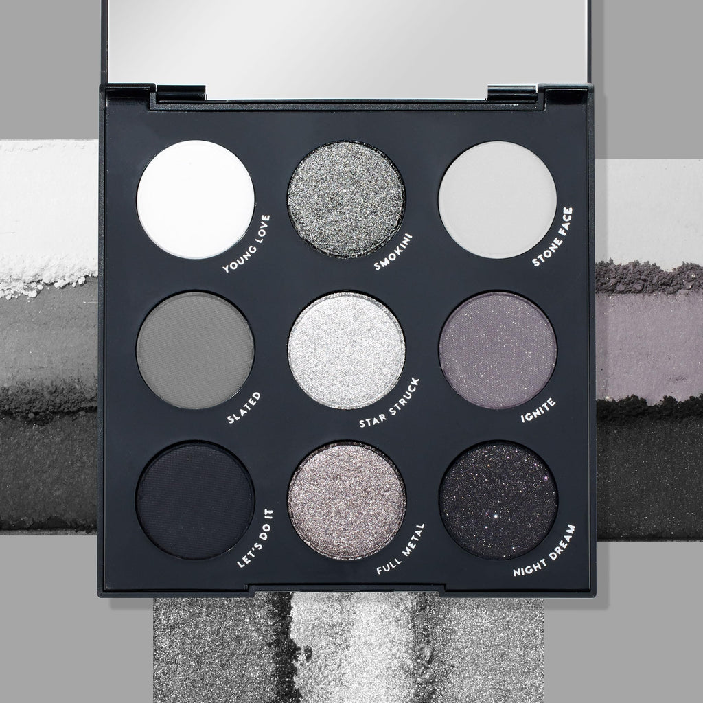 ColourPop Blowin' Smoke Eyeshadow Palette – Silver & Smokey Eye, 0.3 oz