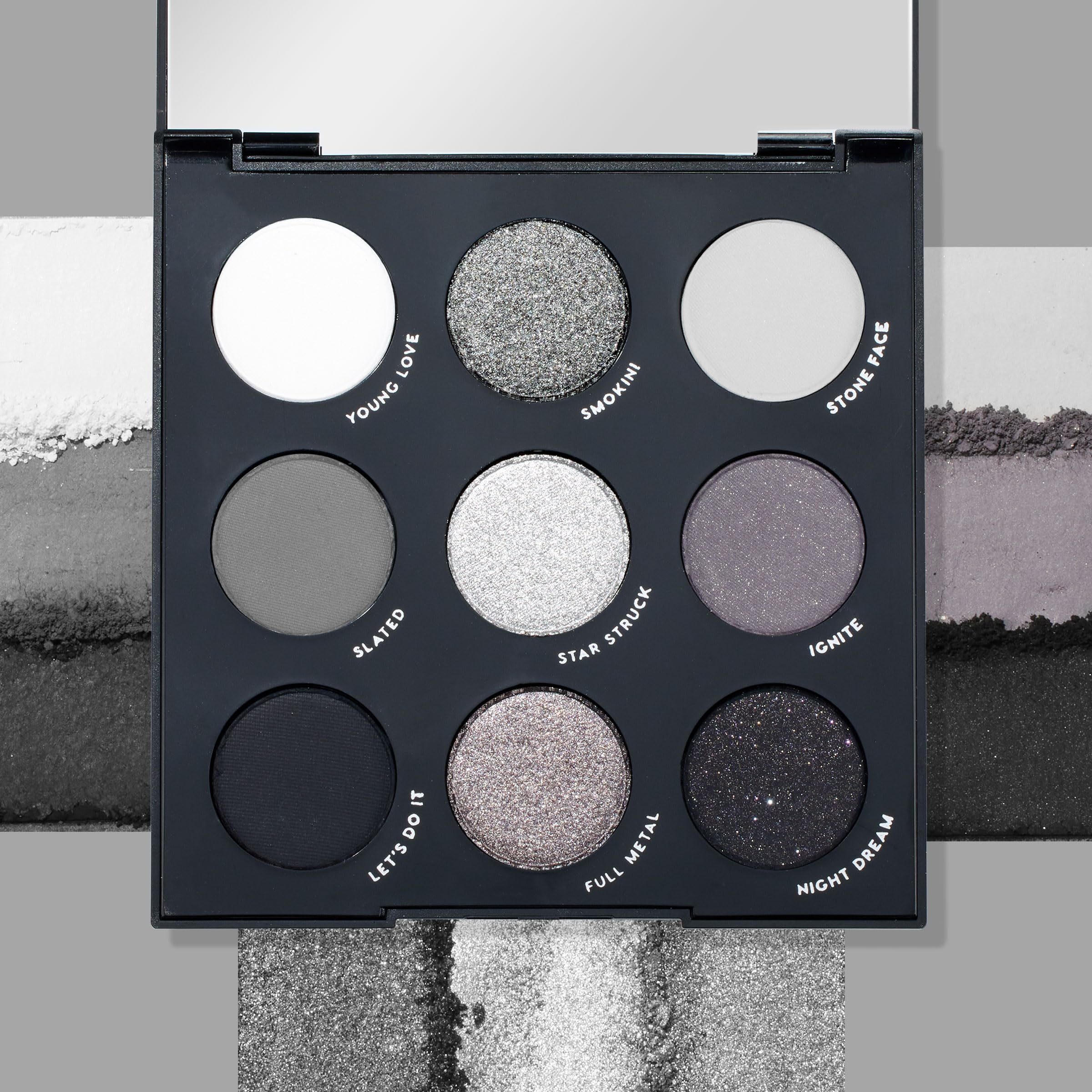 ColourPop Blowin' Smoke Eyeshadow Palette – Silver & Smokey Eye, 0.3 oz