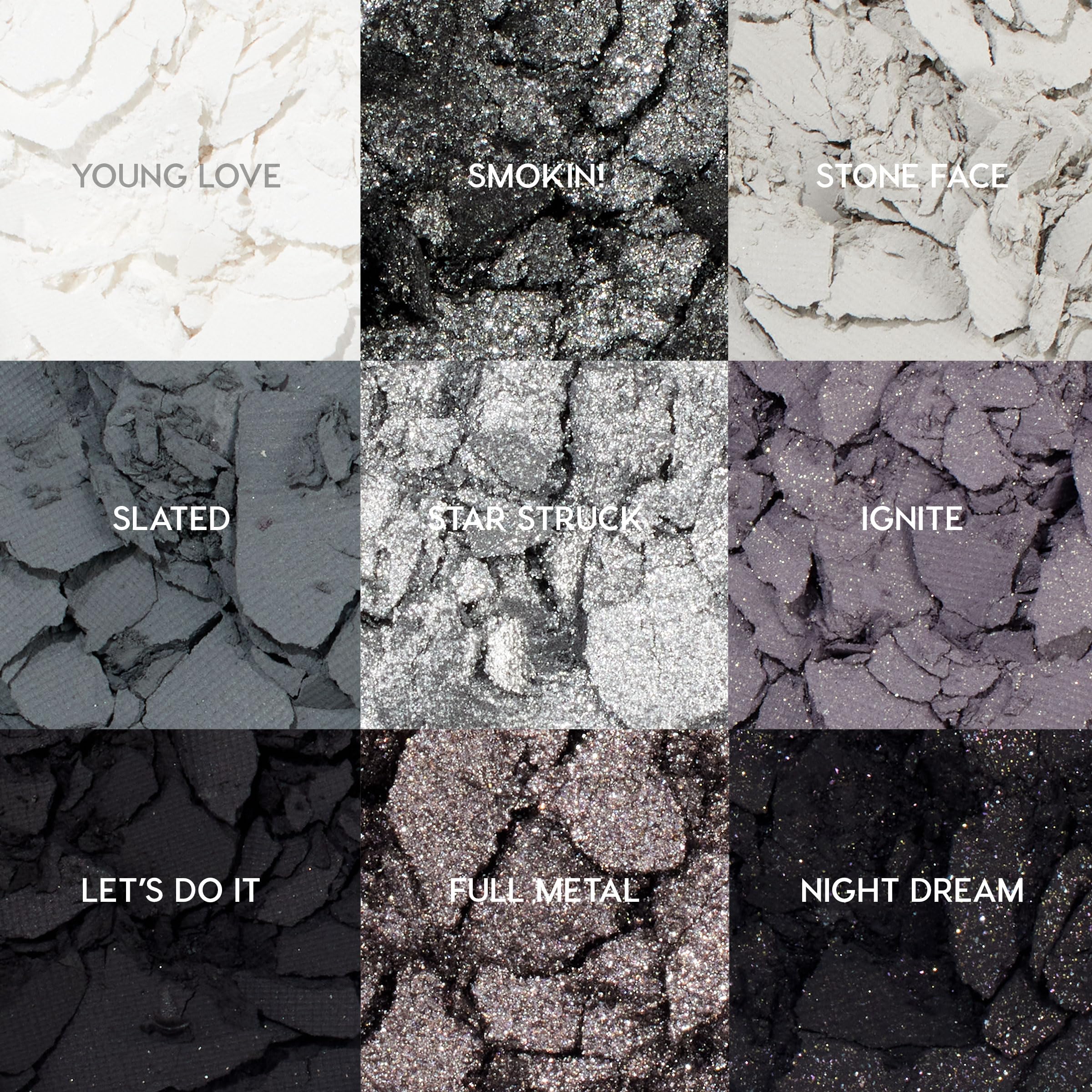 ColourPop Blowin' Smoke Eyeshadow Palette – Silver & Smokey Eye, 0.3 oz