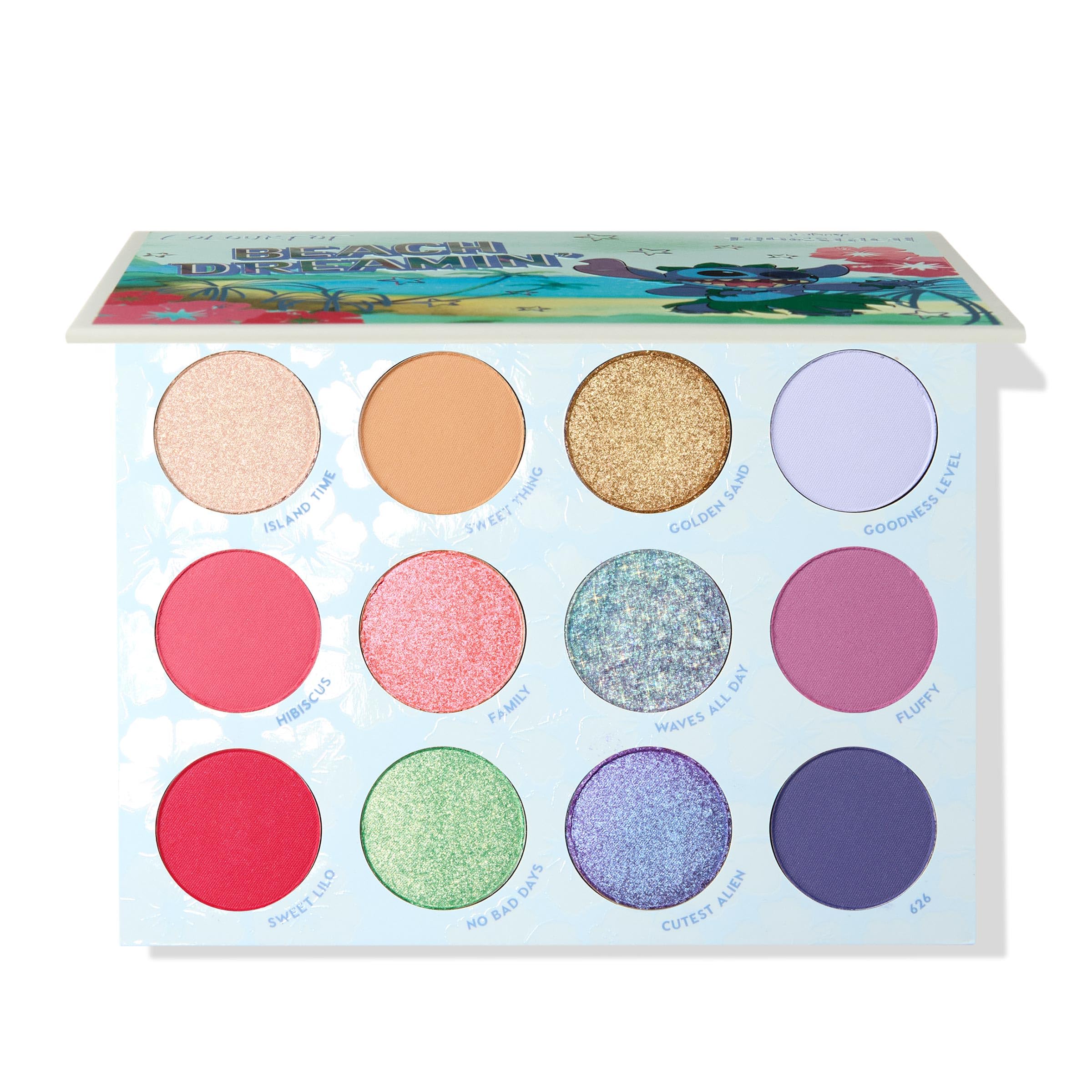 ColourPop x Stitch Beach Dreamin’ Eyeshadow Palette – Limited Edition 12-Shade Collection