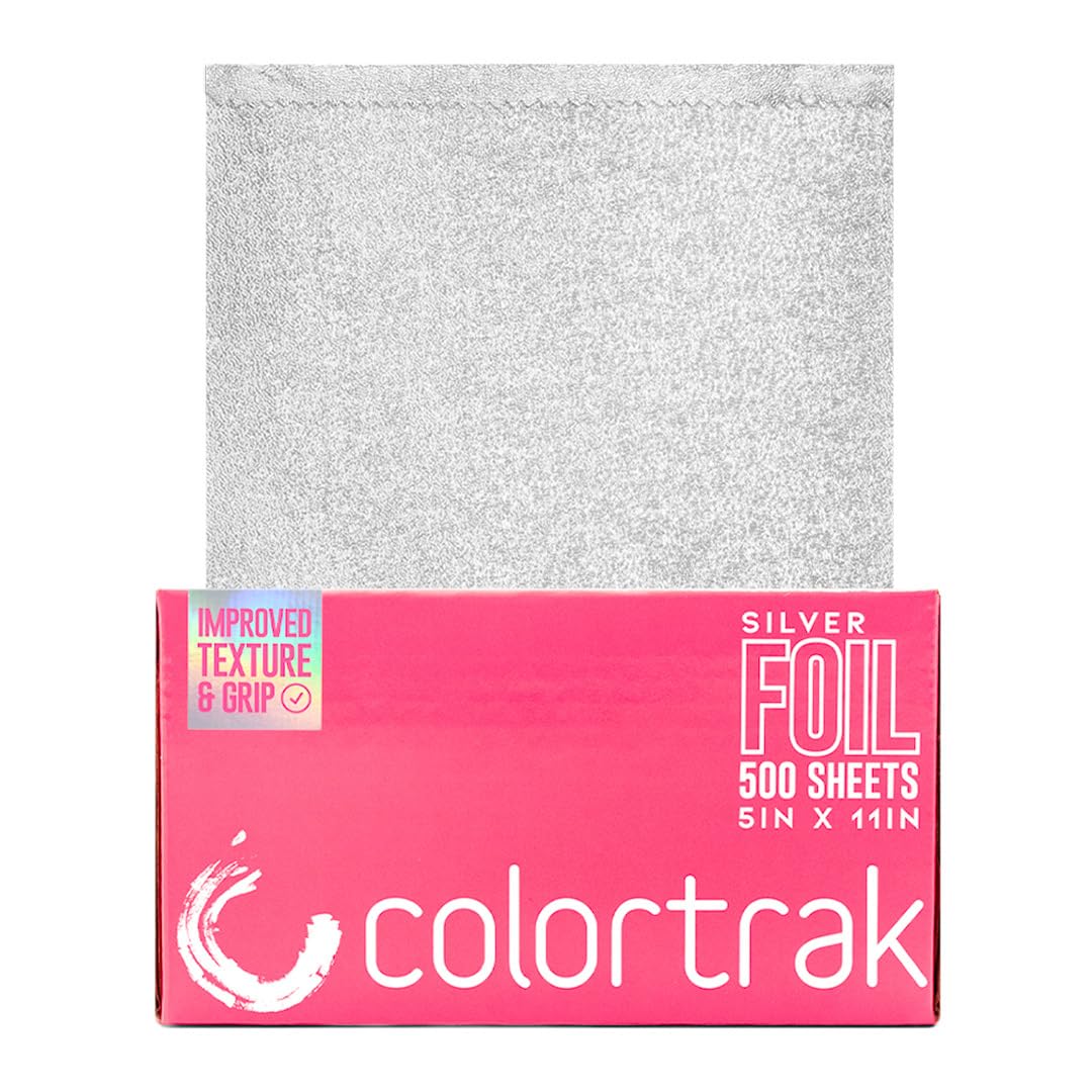 Colortrak Embossed Silver Aluminum Foil Pop-Up Dispenser – 12 Boxes, 6000 Pre-Cut 5x11 Sheets