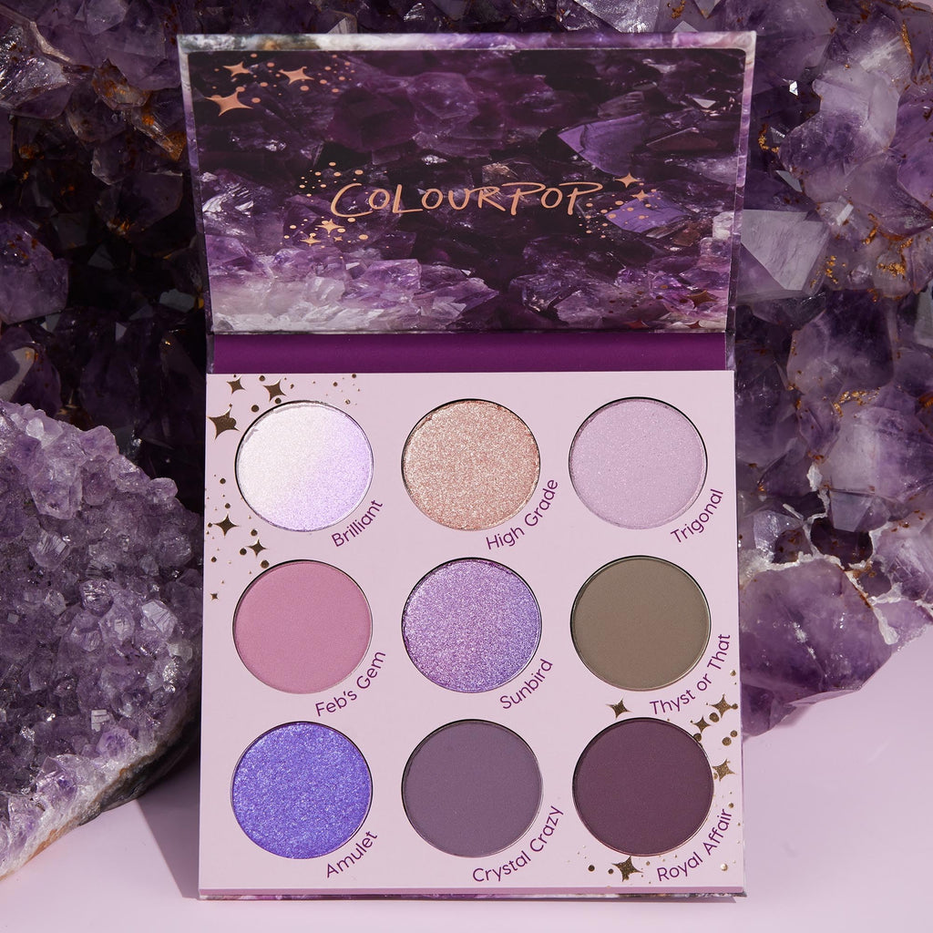 ColourPop All Amethyst Eyeshadow Palette – Metallic Opalescent Duo-Chrome Purples