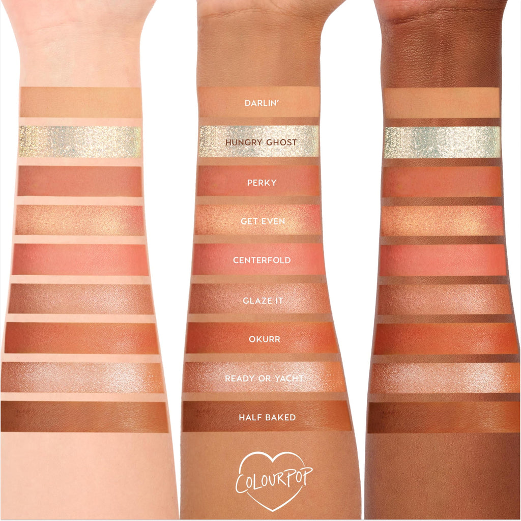 ColourPop Baby Got Peach Eyeshadow Palette – Orange & Coral (9 Sh shades) Matte, Metallic & Glitter – 0.3 oz