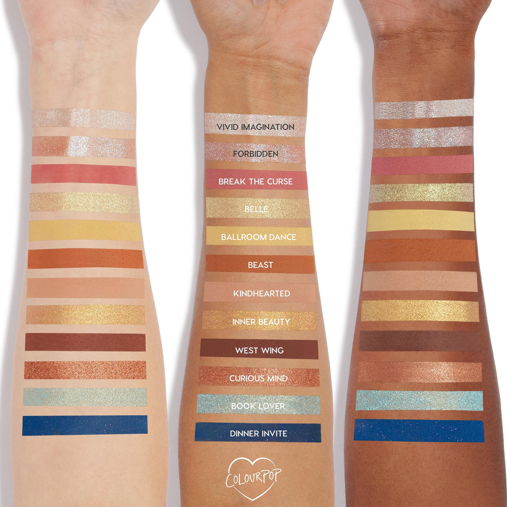 ColourPop x Beauty and the Beast Eyeshadow Palette – Neutral, High-Pigment Finishes