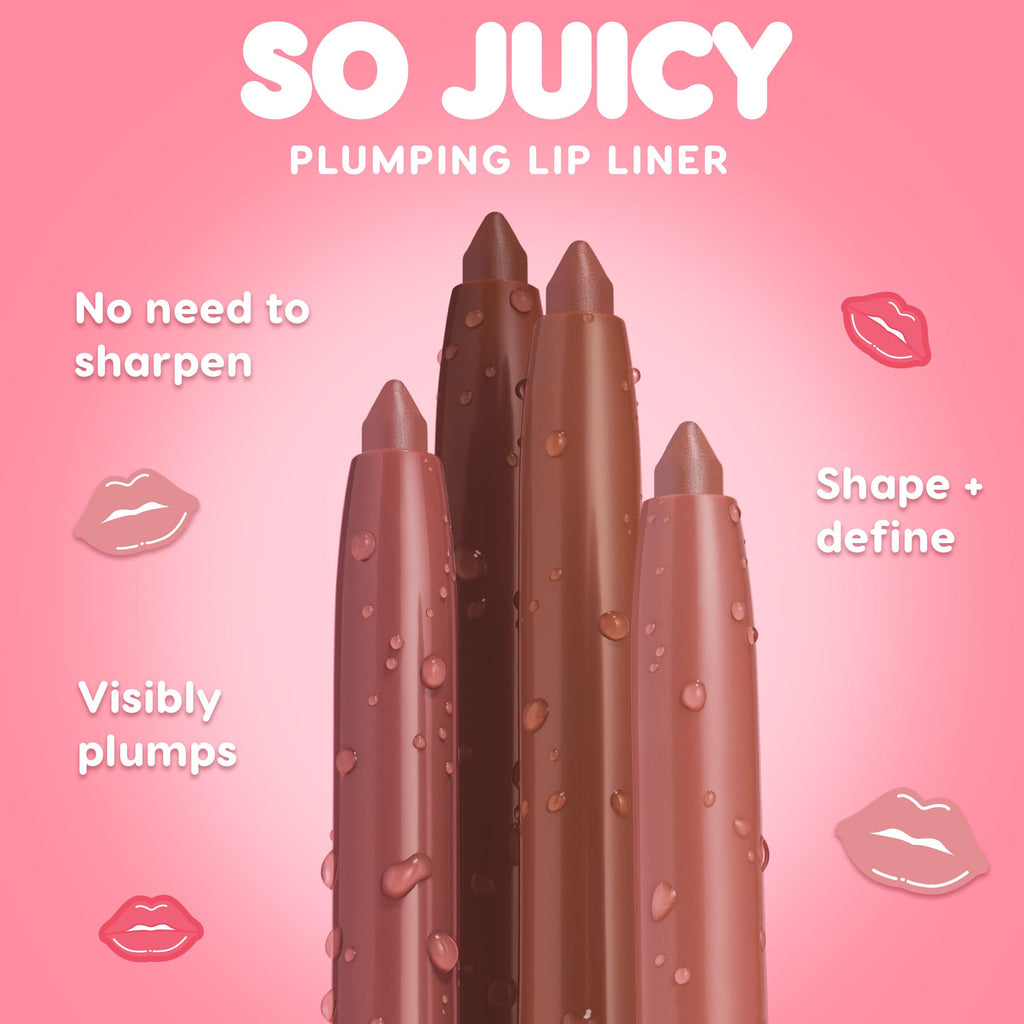 ColourPop Double the Juiciness Plumping Lip Liner & Oil Duo – Tease & Lychee Jelly (2 Count) | Non-Sticky Shine