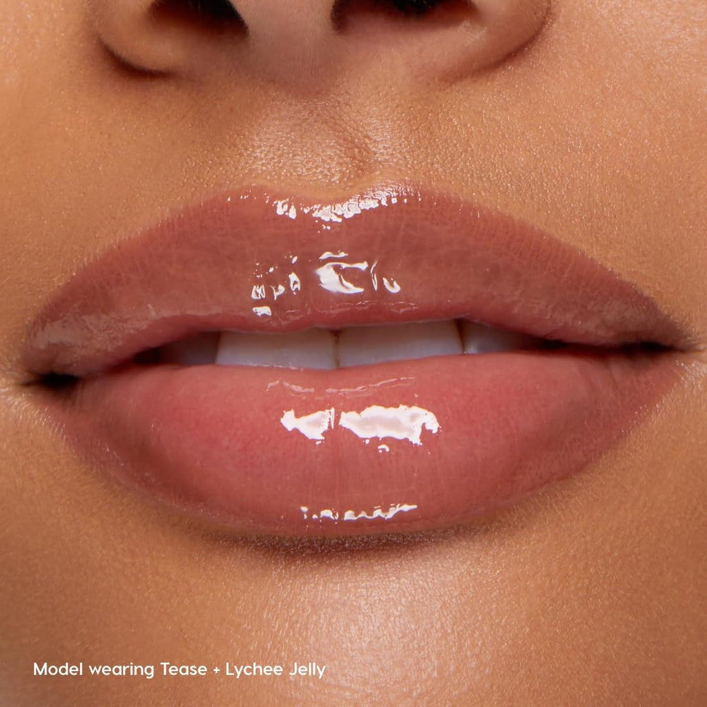 ColourPop Double the Juiciness Plumping Lip Liner & Oil Duo – Tease & Lychee Jelly (2 Count) | Non-Sticky Shine