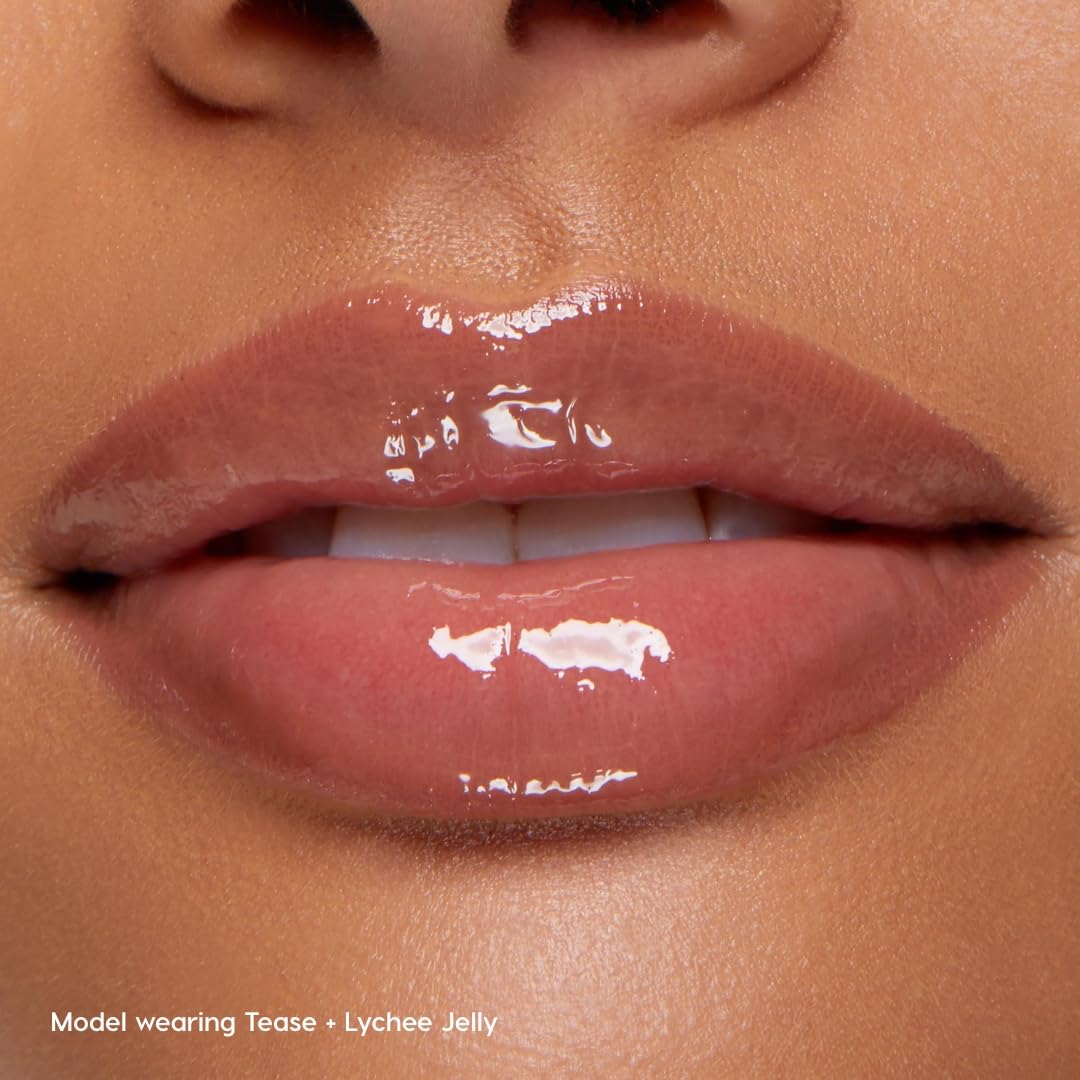 ColourPop Double the Juiciness Plumping Lip Liner & Oil Duo – Tease & Lychee Jelly (2 Count) | Non-Sticky Shine