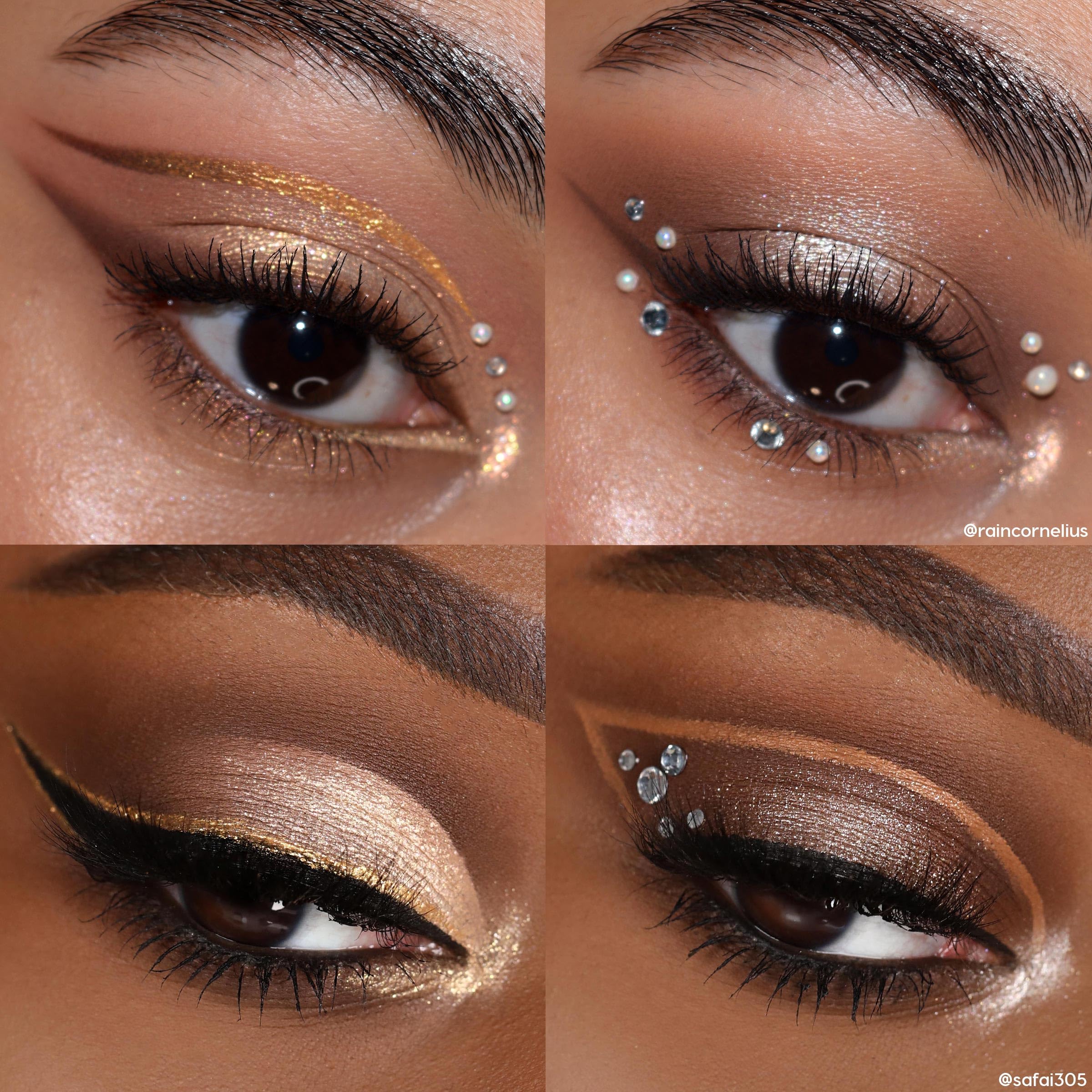 ColourPop Feelin' Bubbly Eyeshadow Palette – Brown & Gold, Metallic & Matte Finishes, Long-Wearing Formula
