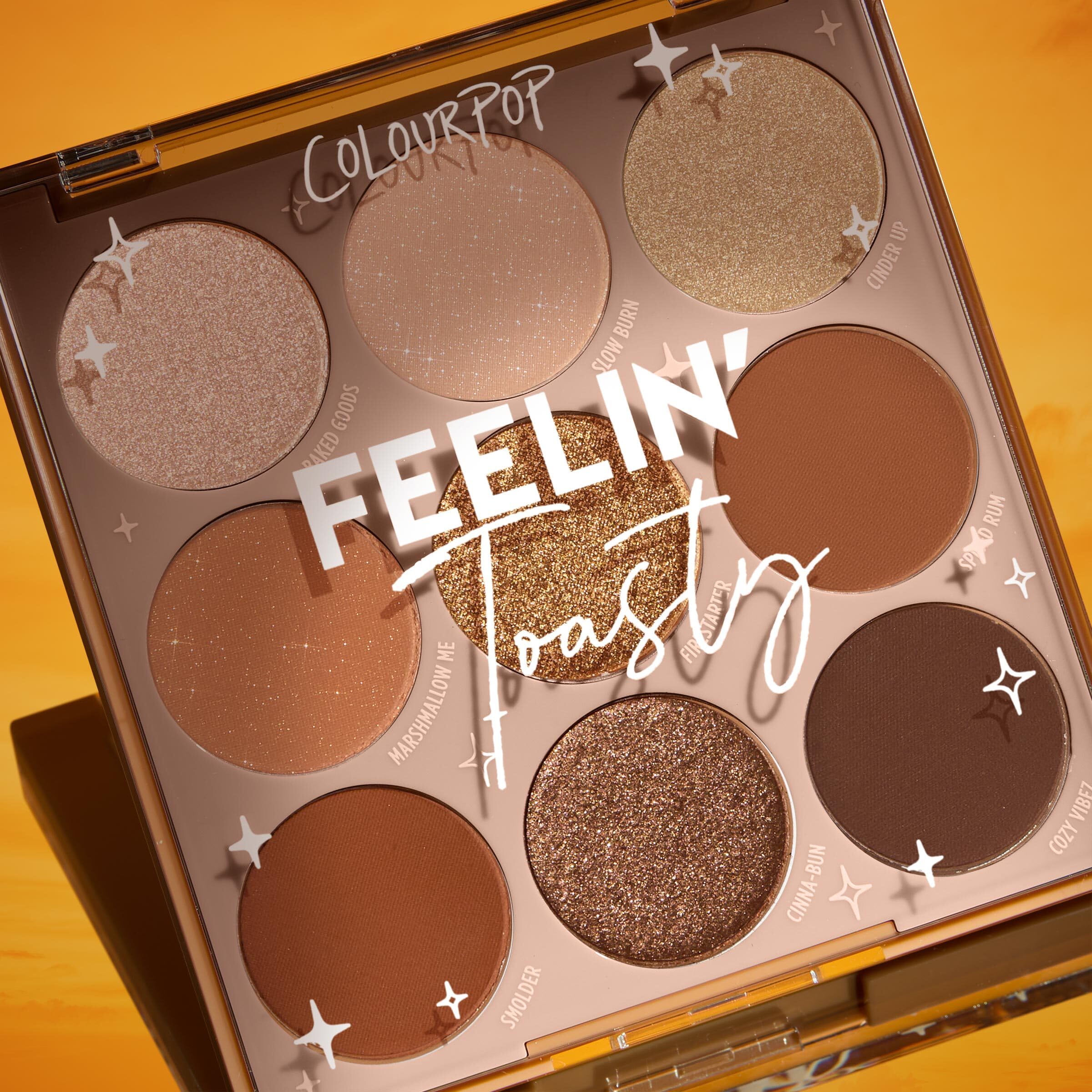 ColourPop Feelin' Toasty Eyeshadow Palette – Multi-Finish, Long-Wearing Eye Makeup