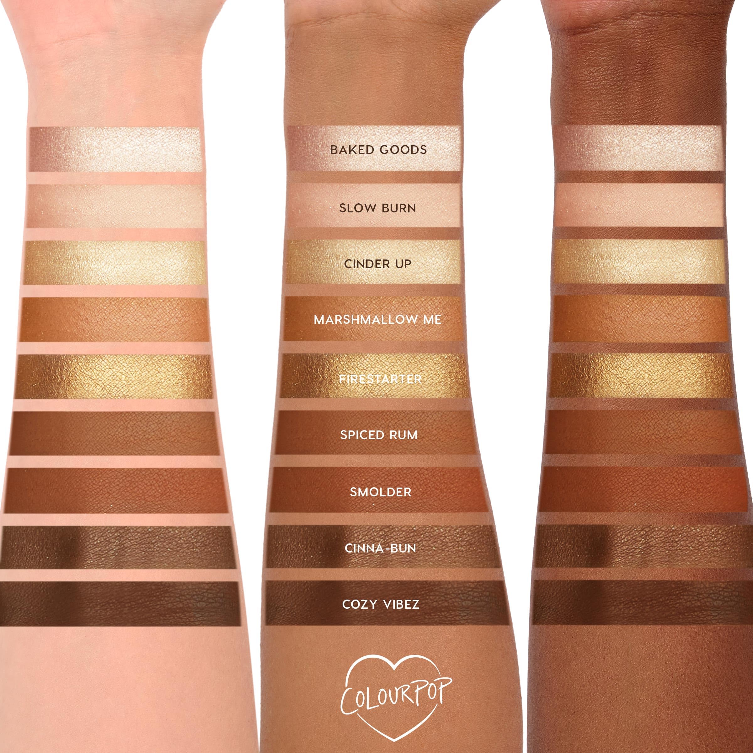 ColourPop Feelin' Toasty Eyeshadow Palette – Multi-Finish, Long-Wearing Eye Makeup