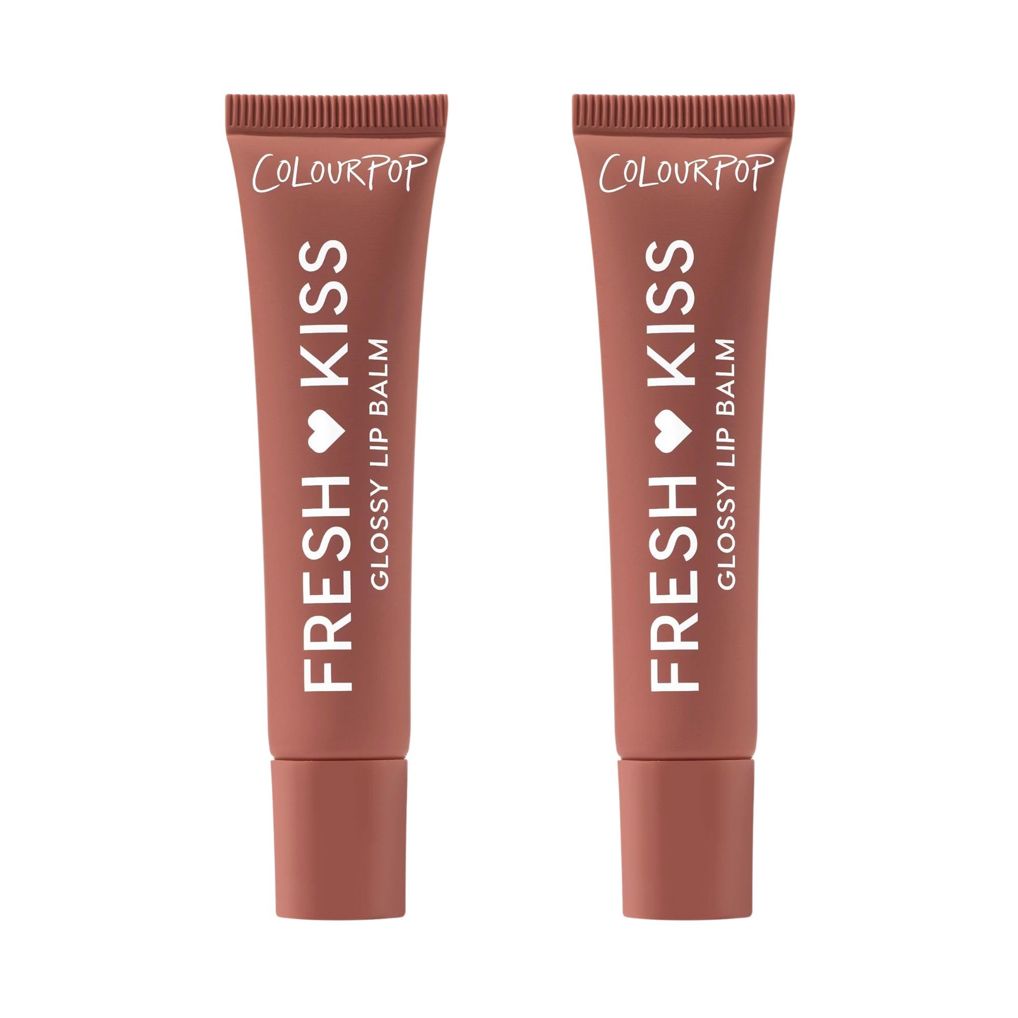 ColourPop Fresh Kiss Glossy Lip Balm 2-Pack – Chocolate Milkshake (Hyaluronic Acid & Peptides)