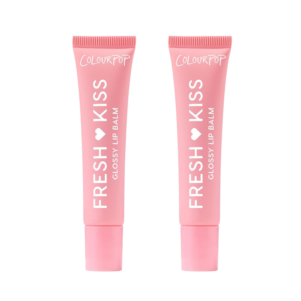ColourPop Fresh Kiss Glossy Lip Balm — Hydrating Lip Care with Peptides & Hyaluronic Acid (Strawberry Milk, 2 Count)