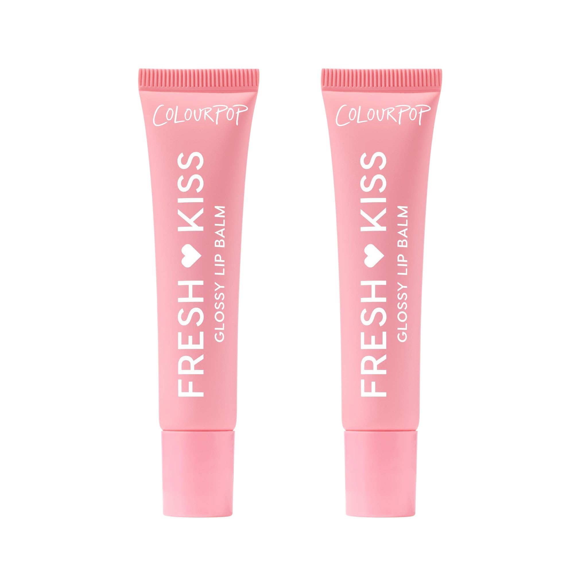 ColourPop Fresh Kiss Glossy Lip Balm — Hydrating Lip Care with Peptides & Hyaluronic Acid (Strawberry Milk, 2 Count)