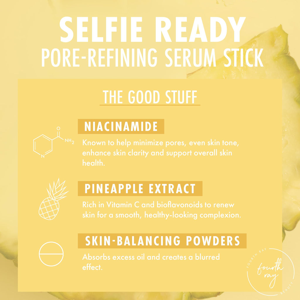 ColourPop Pore Refining Face Serum Stick — Travel-Ready Blurring Balm with Pineapple Extract