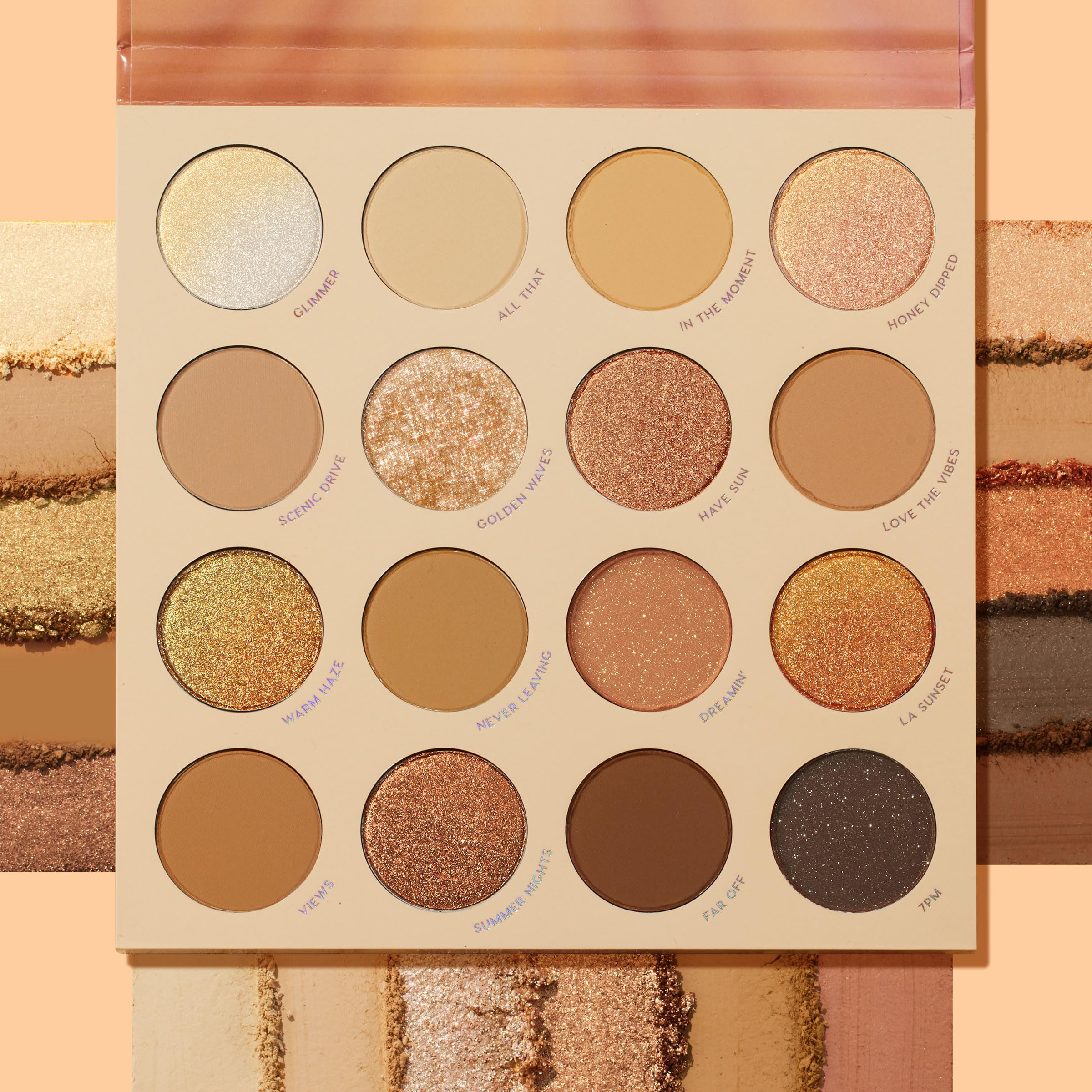 ColourPop Golden Hour Eyeshadow Palette – Sunset Tones, High-Pigment