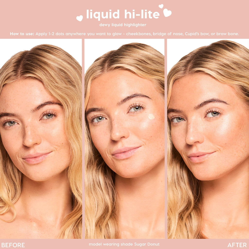 ColourPop Hi-Lite Dewy Liquid Highlighter – Sugar Donut, Ultra-Reflective Glow
