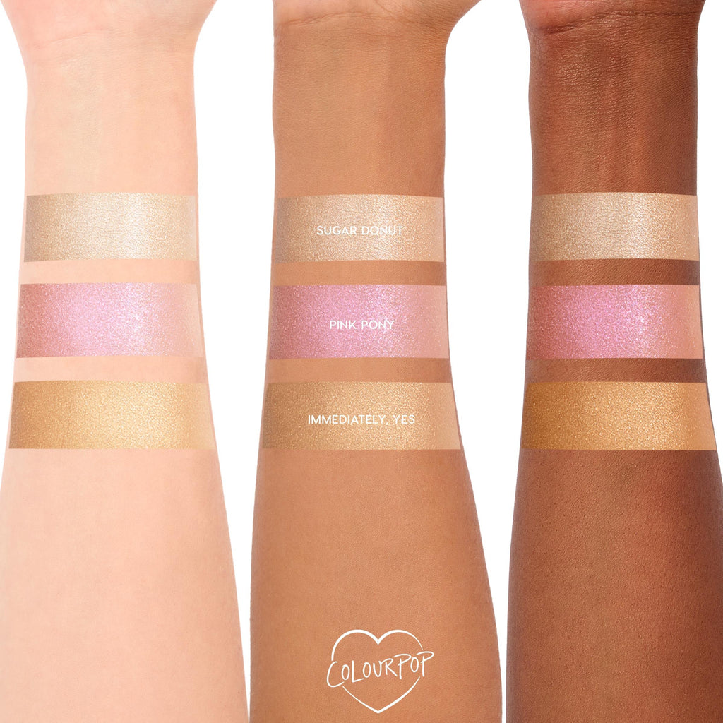 ColourPop Hi-Lite Dewy Liquid Highlighter – Sugar Donut, Ultra-Reflective Glow