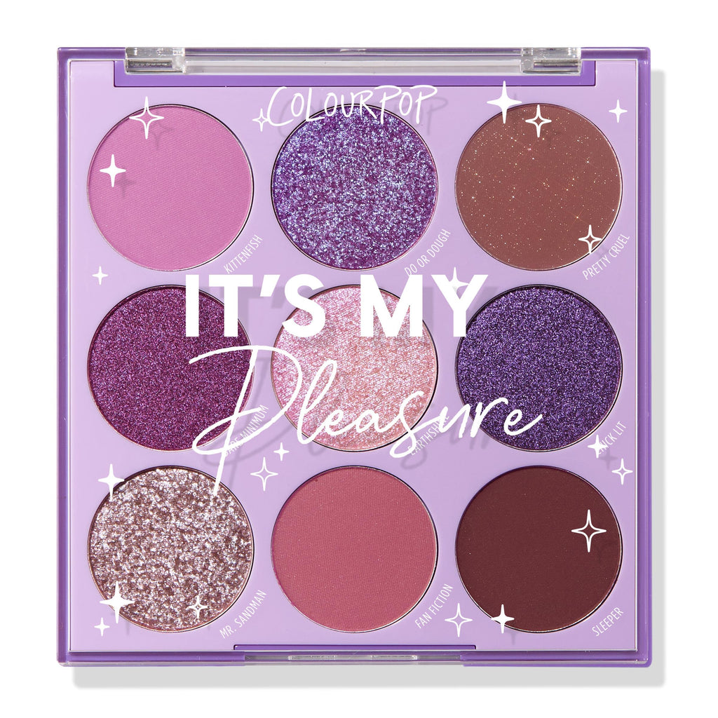 ColourPop It's My Pleasure Eyeshadow Palette – Matte, Metallic & Glitter Finishes