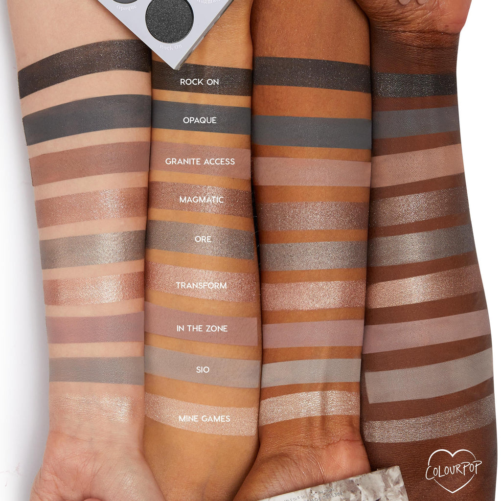 ColourPop Of Quartz Eyeshadow Palette – Neutral Taupe with Matte & Metallic Finishes (0.3 oz)