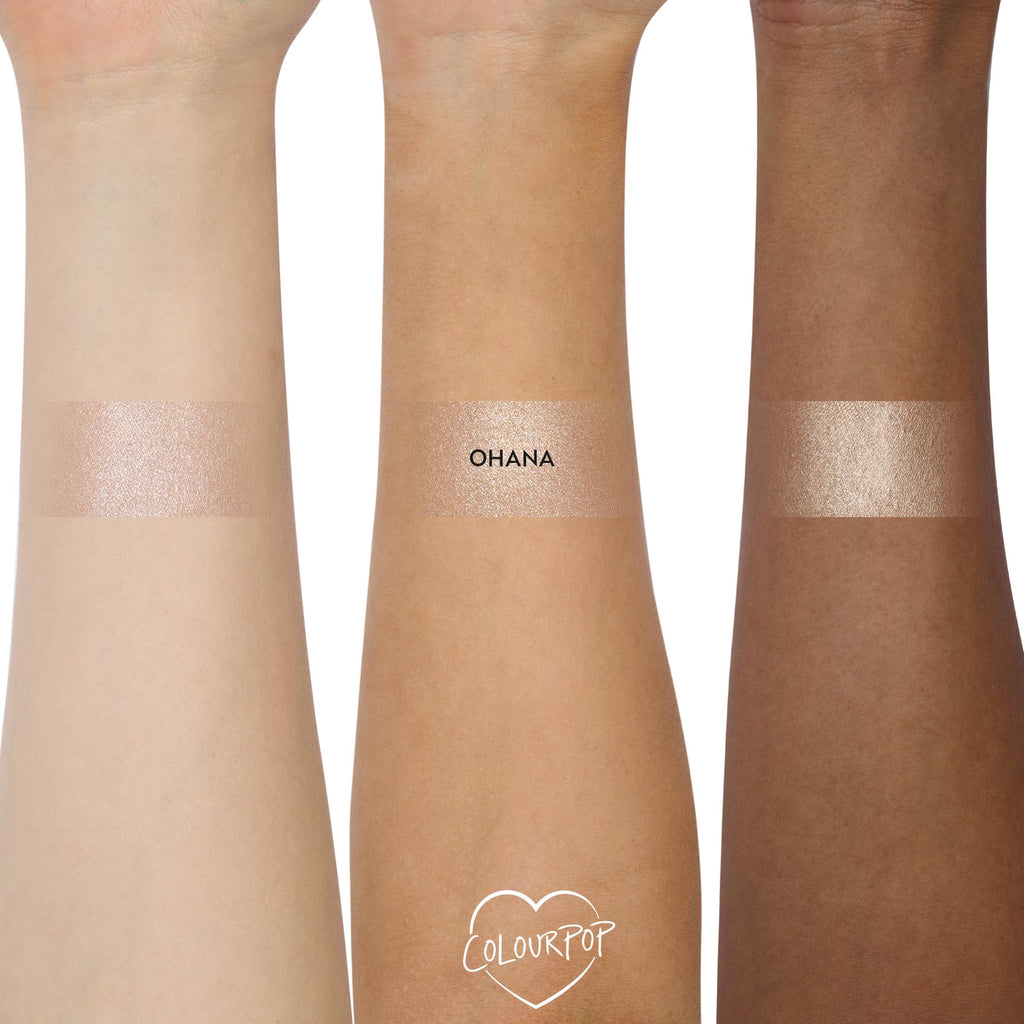 ColourPop x Stitch Ohana Super Shock Powder Highlighter – Limited Edition Tie-Dye Glow (0.14 oz)