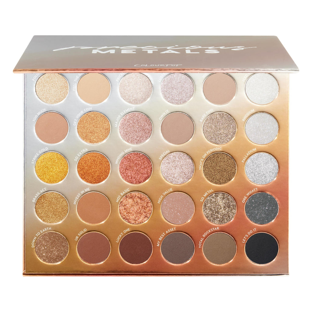 ColourPop Precious Metals Eyeshadow Palette – Matte, Metallic, Glitter & Sparkle Finishes