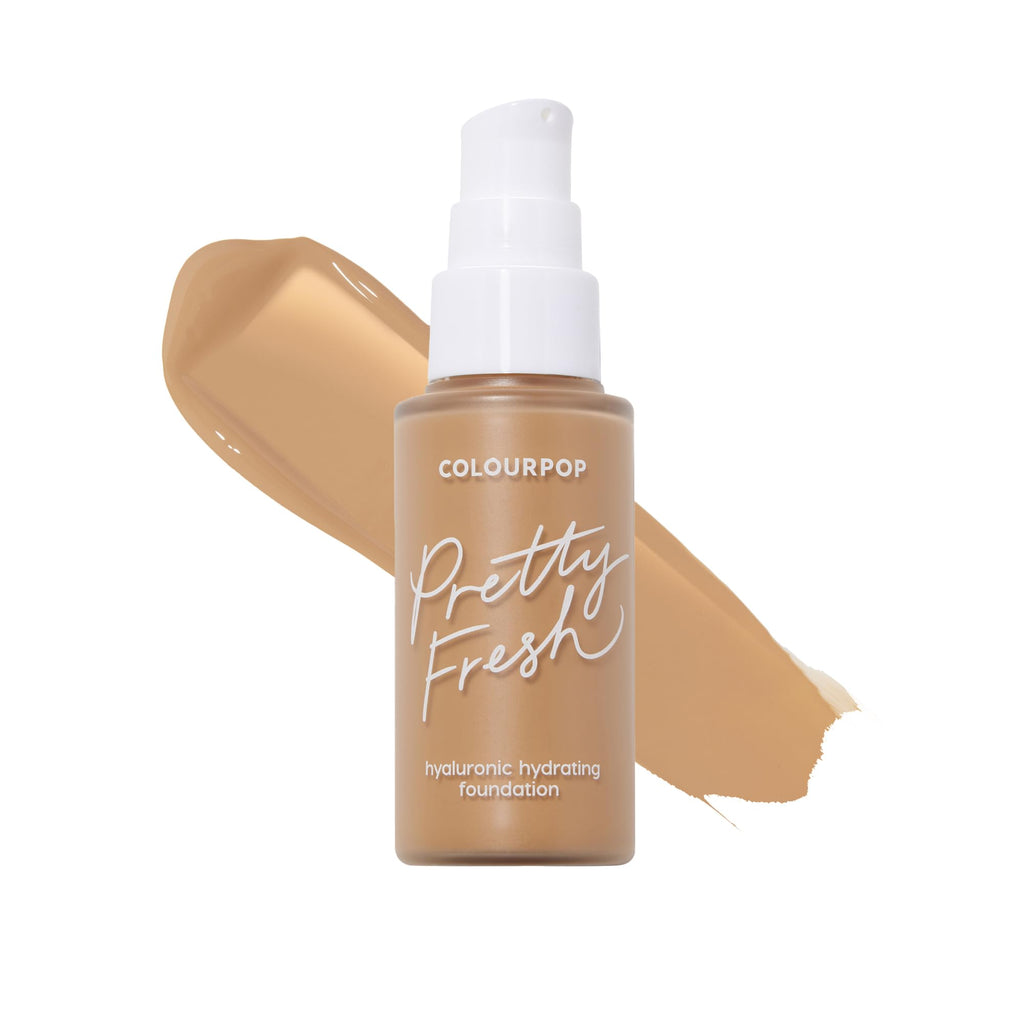 ColourPop Pretty Fresh Liquid Foundation – Hydrating, Medium Buildable Coverage (Medium Dark 120W)