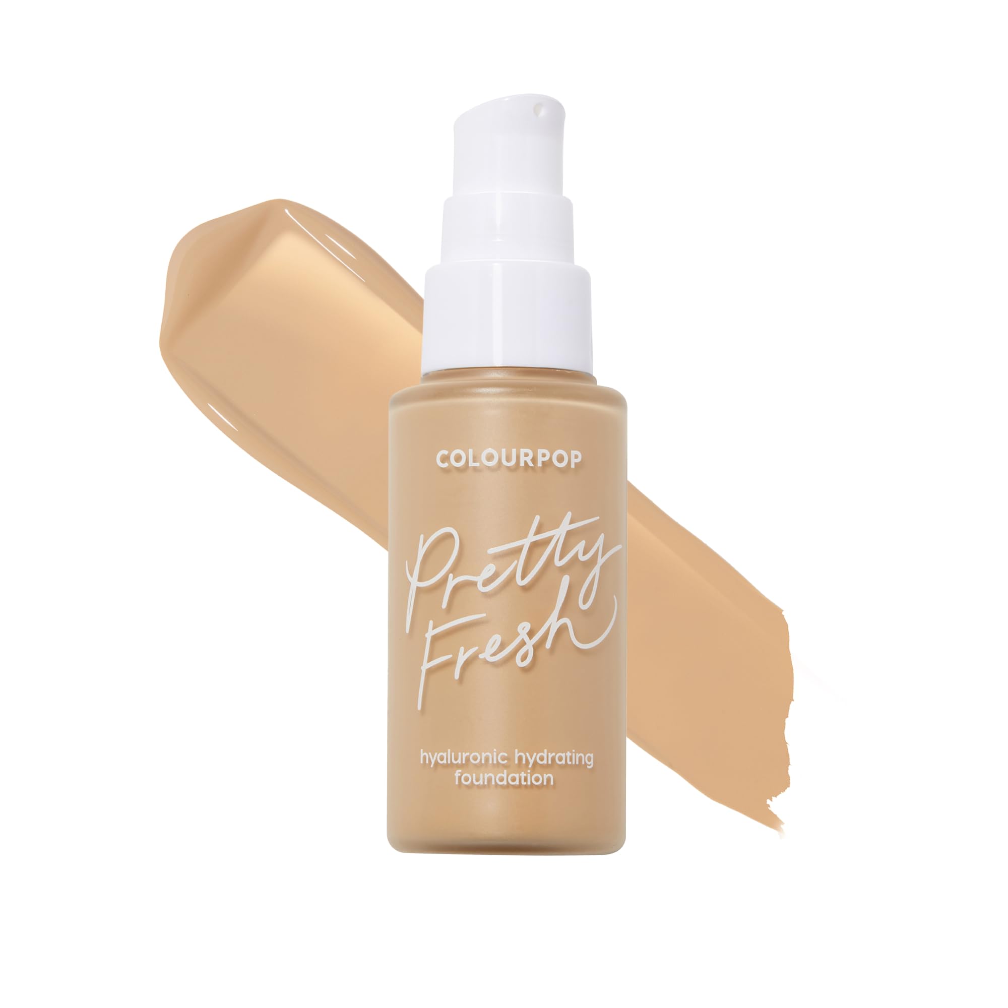ColourPop Pretty Fresh Liquid Foundation – Hydrating, Medium Buildable Coverage, Natural Finish (80W) 1 oz