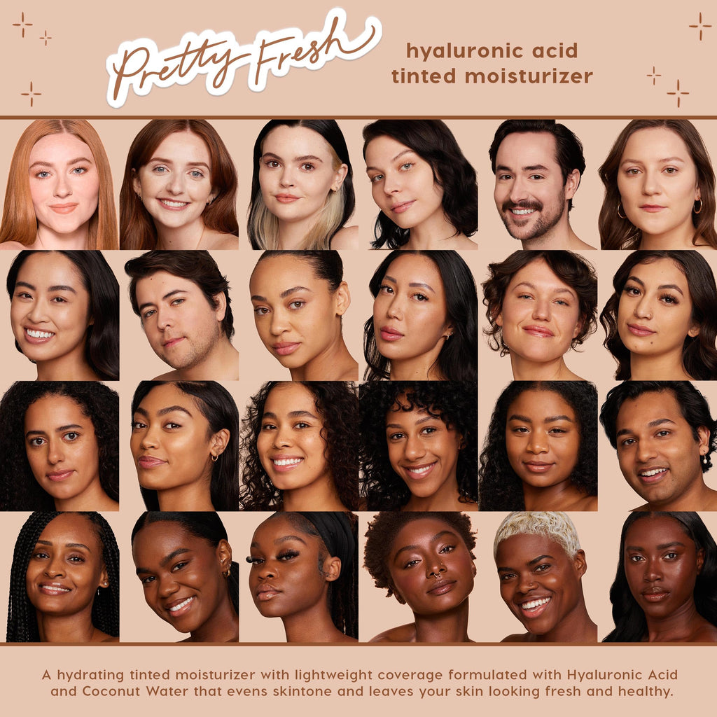 ColourPop Pretty Fresh Tinted Moisturizer – Hydrating Skin Tint with Hyaluronic Acid & Coconut Water | Lightweight Coverage in Fair 2W (1.45 oz)