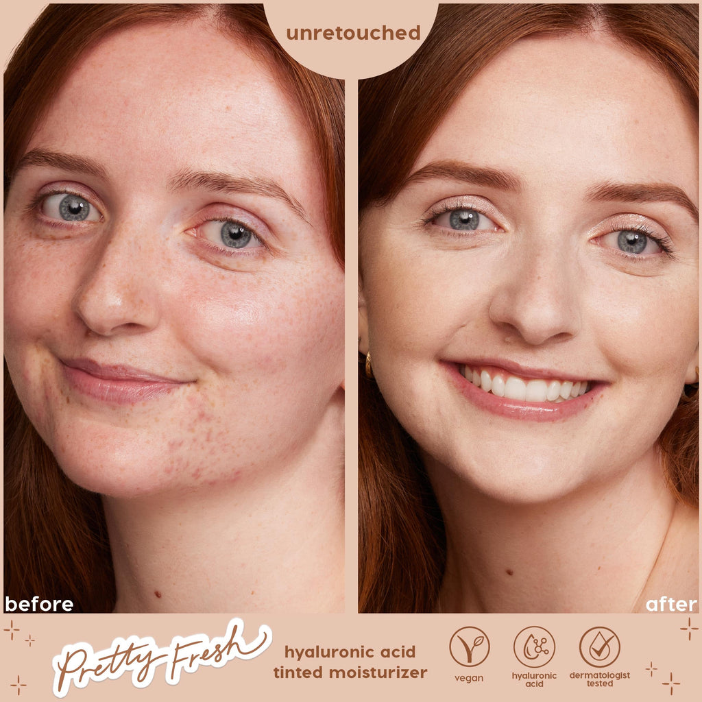 ColourPop Pretty Fresh Tinted Moisturizer - Hydrating Skin Tint with Hyaluronic Acid & Coconut Water | Fair 4N (1.45 oz)