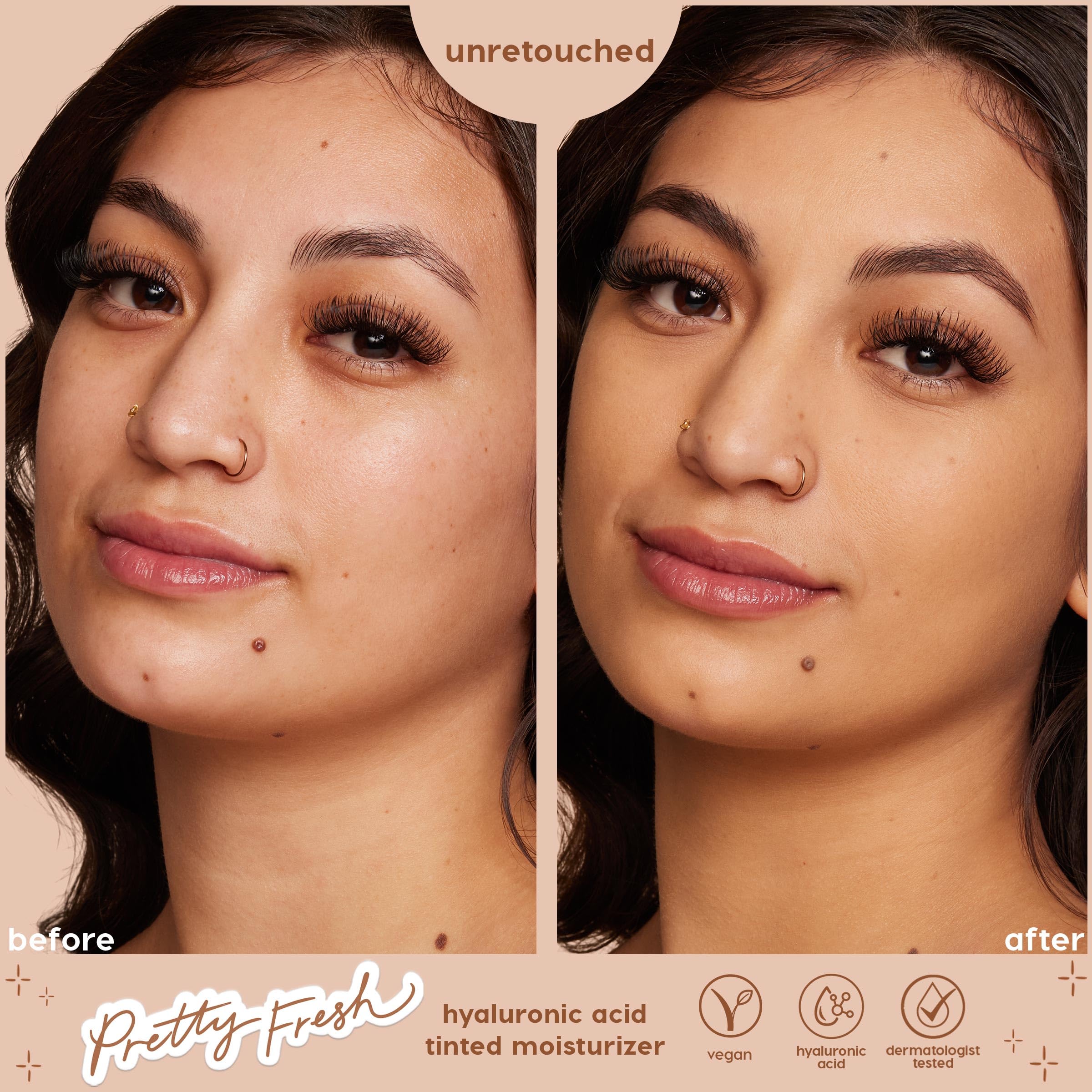 ColourPop Pretty Fresh Tinted Moisturizer - Hydrating Skin Tint with Hyaluronic Acid & Coconut Water | Medium 9W (1.45 oz)