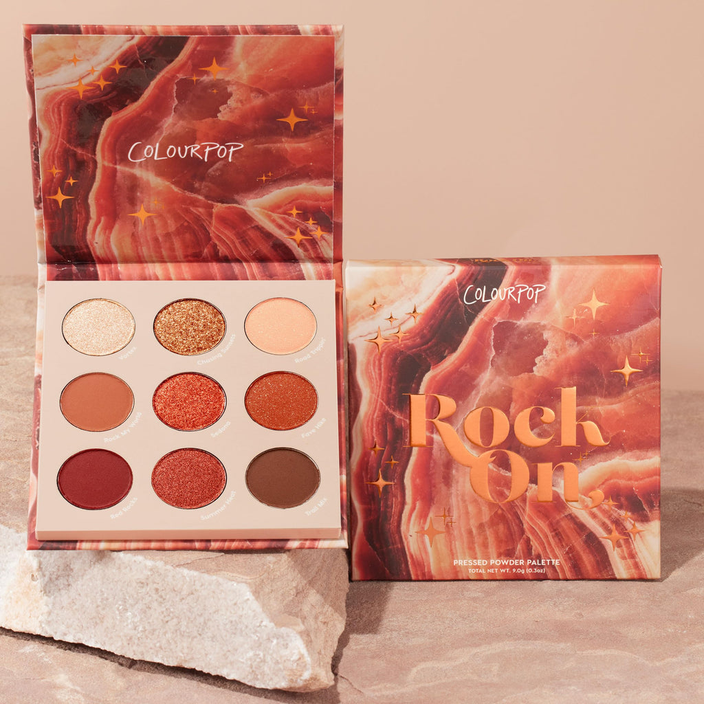ColourPop Rock On Eyeshadow Palette – Warm Terracotta Shades, Matte & Metallic Finishes