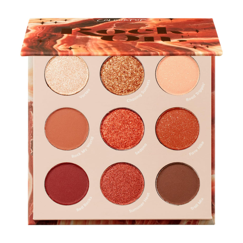 ColourPop Rock On Eyeshadow Palette – Warm Terracotta Shades, Matte & Metallic Finishes