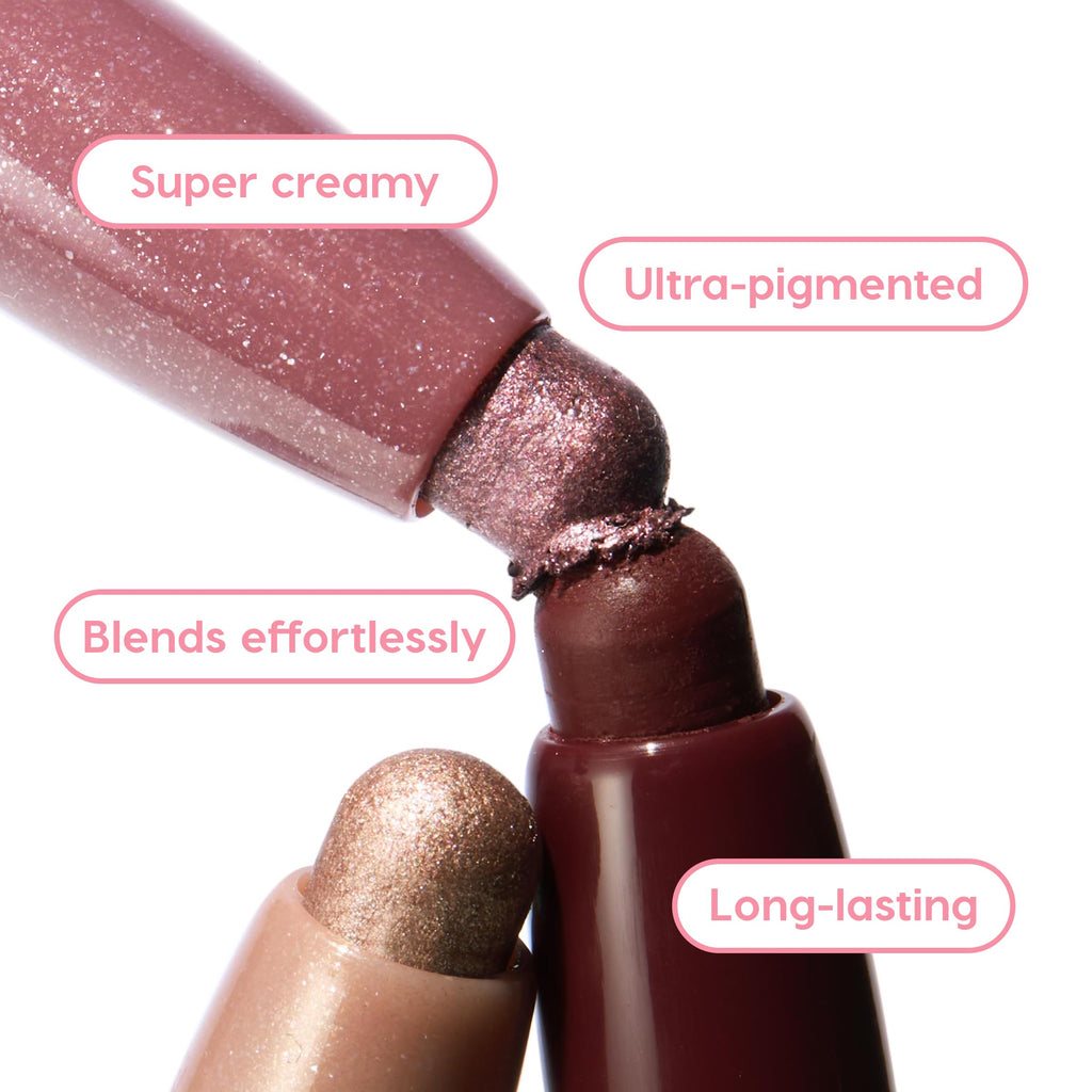 ColourPop Rose Goals Shadow Stix Kit – Matte & Shimmer Cream Eyeshadow Sticks (3 Count) – Vegan & Cruelty-Free