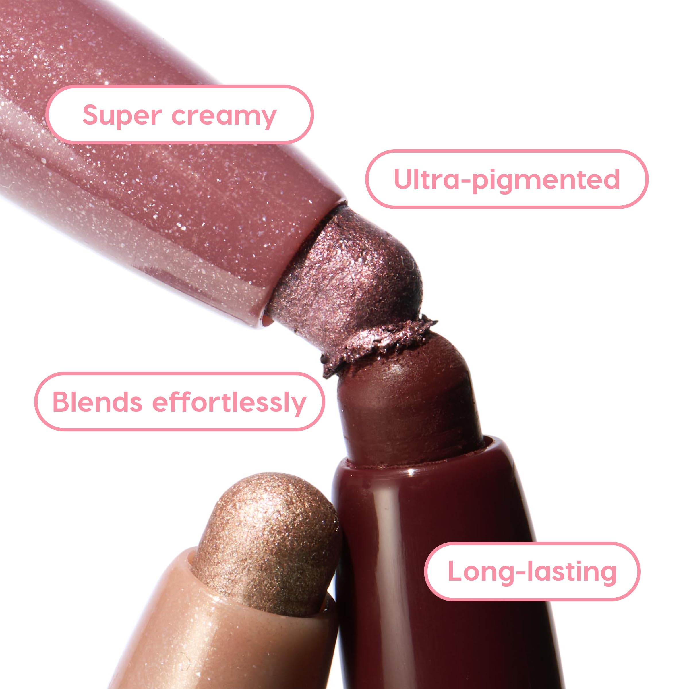 ColourPop Rose Goals Shadow Stix Kit – Matte & Shimmer Cream Eyeshadow Sticks (3 Count) – Vegan & Cruelty-Free