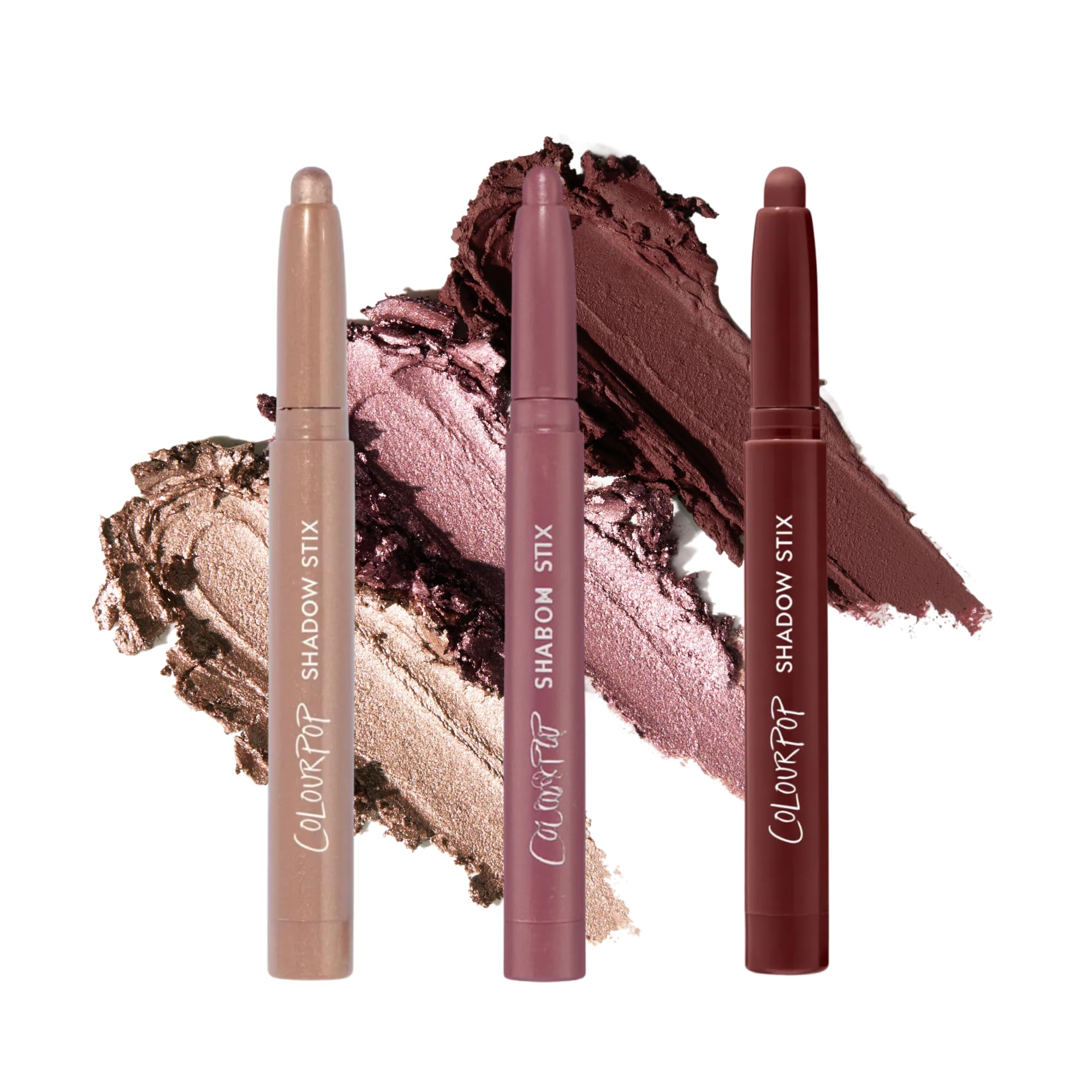ColourPop Rose Goals Shadow Stix Kit – Matte & Shimmer Cream Eyeshadow Sticks (3 Count) – Vegan & Cruelty-Free