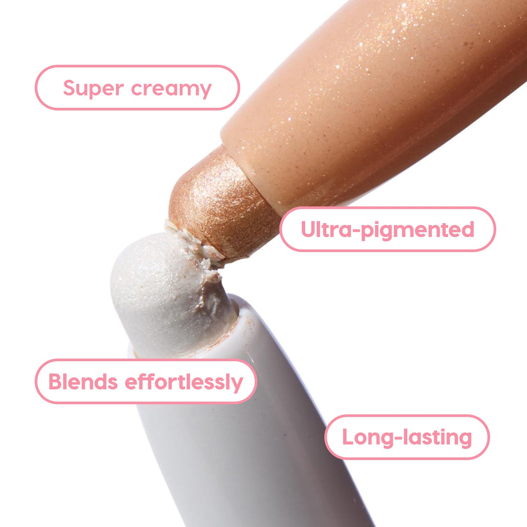 ColourPop Shadow Stix Metallic Neutrals Kit – Vegan, Cruelty-Free Cream Eyeshadow Trio