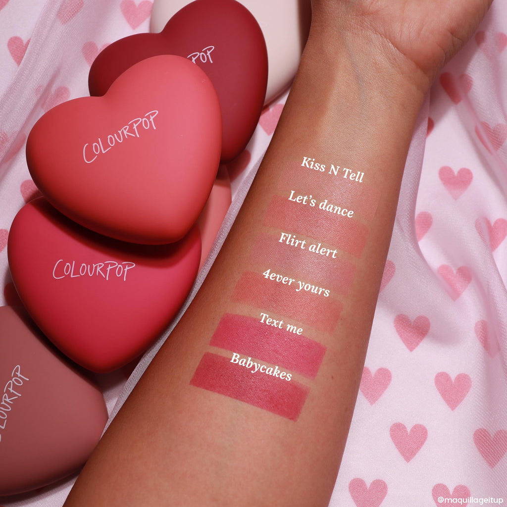 ColourPop Silky Powder Blush – Long-Wear, Buildable Cheek Color in Heart-Compact
