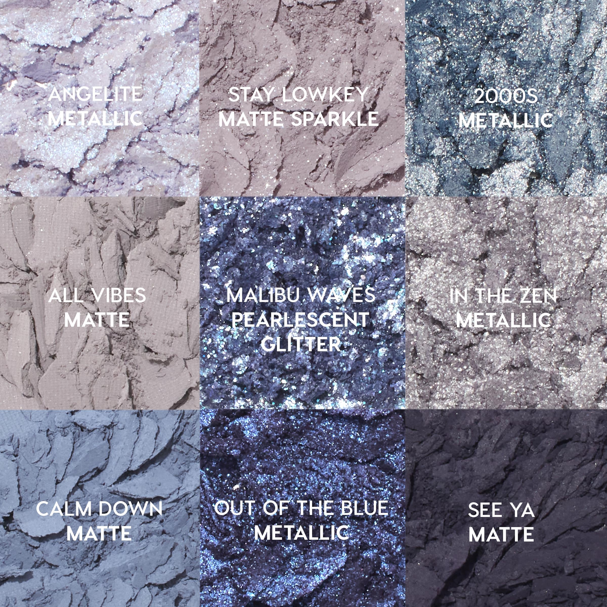 ColourPop So Elemental Eyeshadow Palette – Blue & Silver, Matte + Metallic Finishes (0.3 oz)