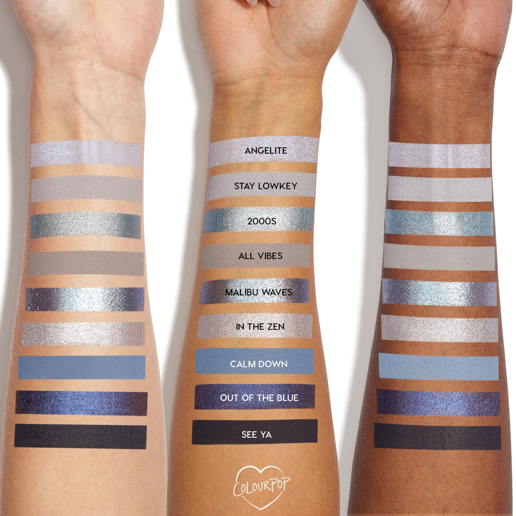 ColourPop So Elemental Eyeshadow Palette – Blue & Silver, Matte + Metallic Finishes (0.3 oz)