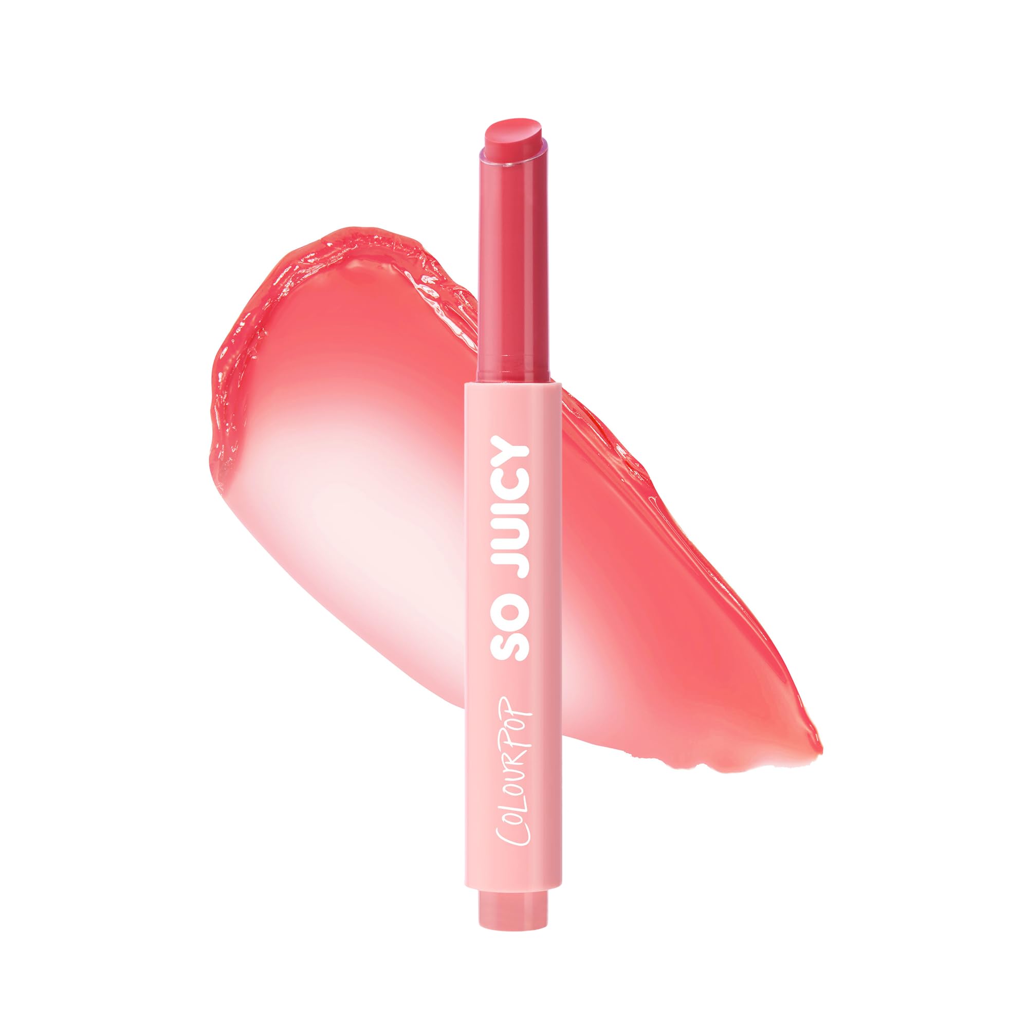 ColourPop So Juicy Plumping Lip Gloss Balm – Hydrating Hybrid with Peptides, Buildable Color, Non-Sticky | Guava Glaze