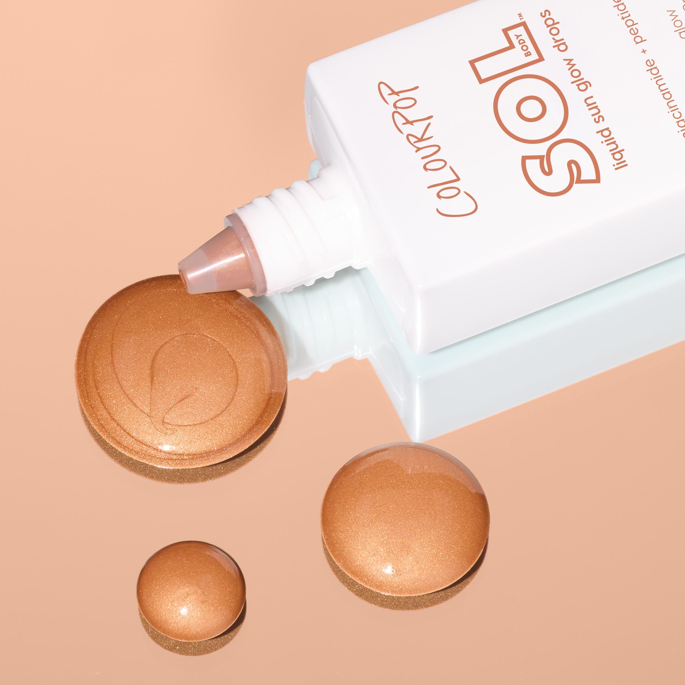 ColourPop Sol Liquid Sun Glow Drops - Buildable Face & Body Bronzer with Niacinamide & Peptides