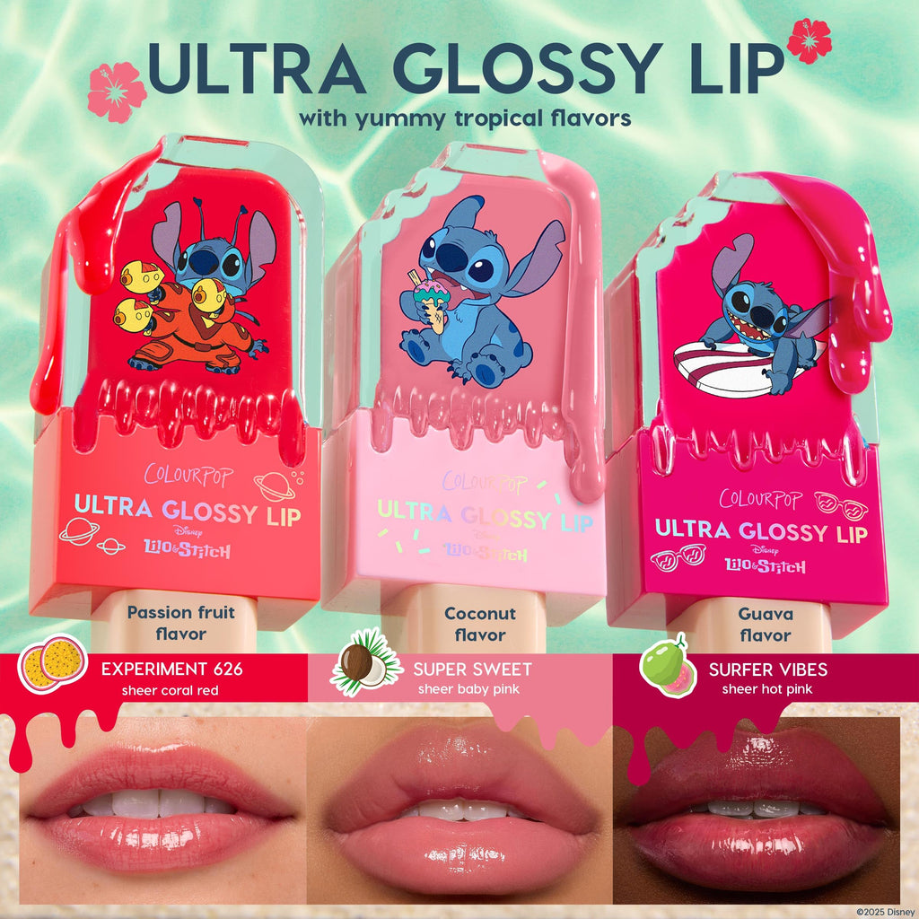 ColourPop x Stitch Ultra Glossy Lip Gloss – High Shine, Hydrating & Non-Sticky