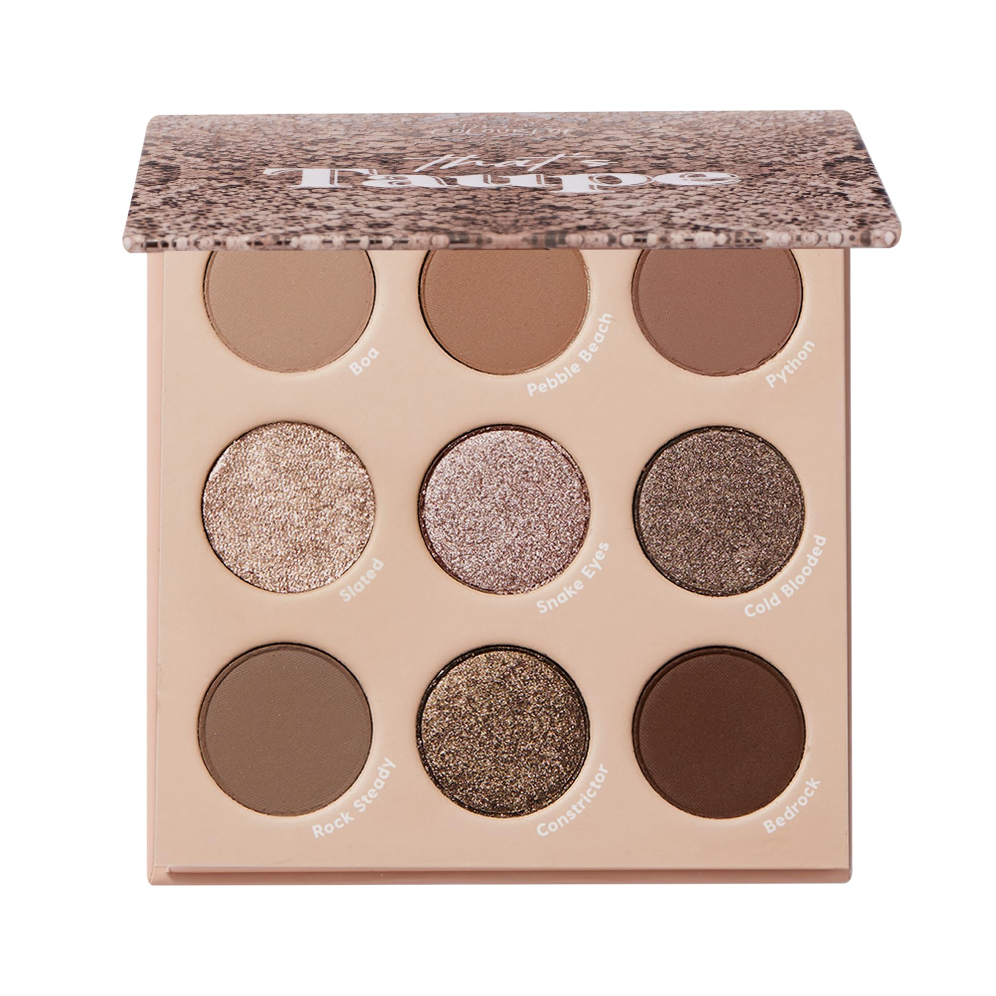 ColourPop That's Taupe Eyeshadow Palette – Cool-Toned Neutrals, 9-Pan (0.3 oz)