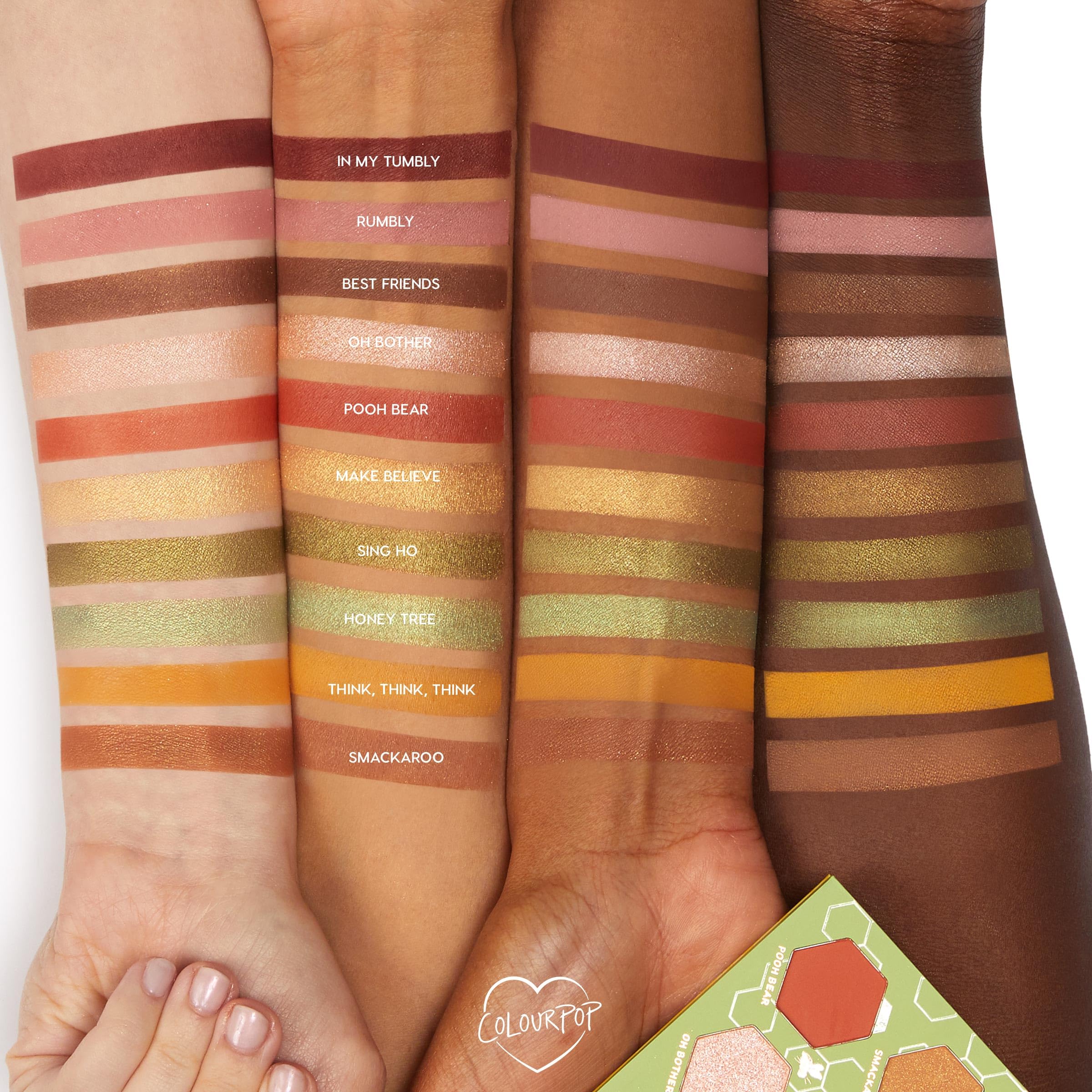 ColourPop x Winnie the Pooh Sweet As Can Bee Eyeshadow Palette – Honey Tone